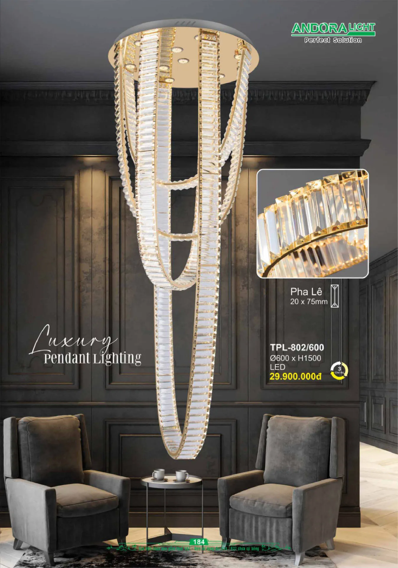 Catalogue Đèn Trang Trí ANDORA 2025 - Trang 185)