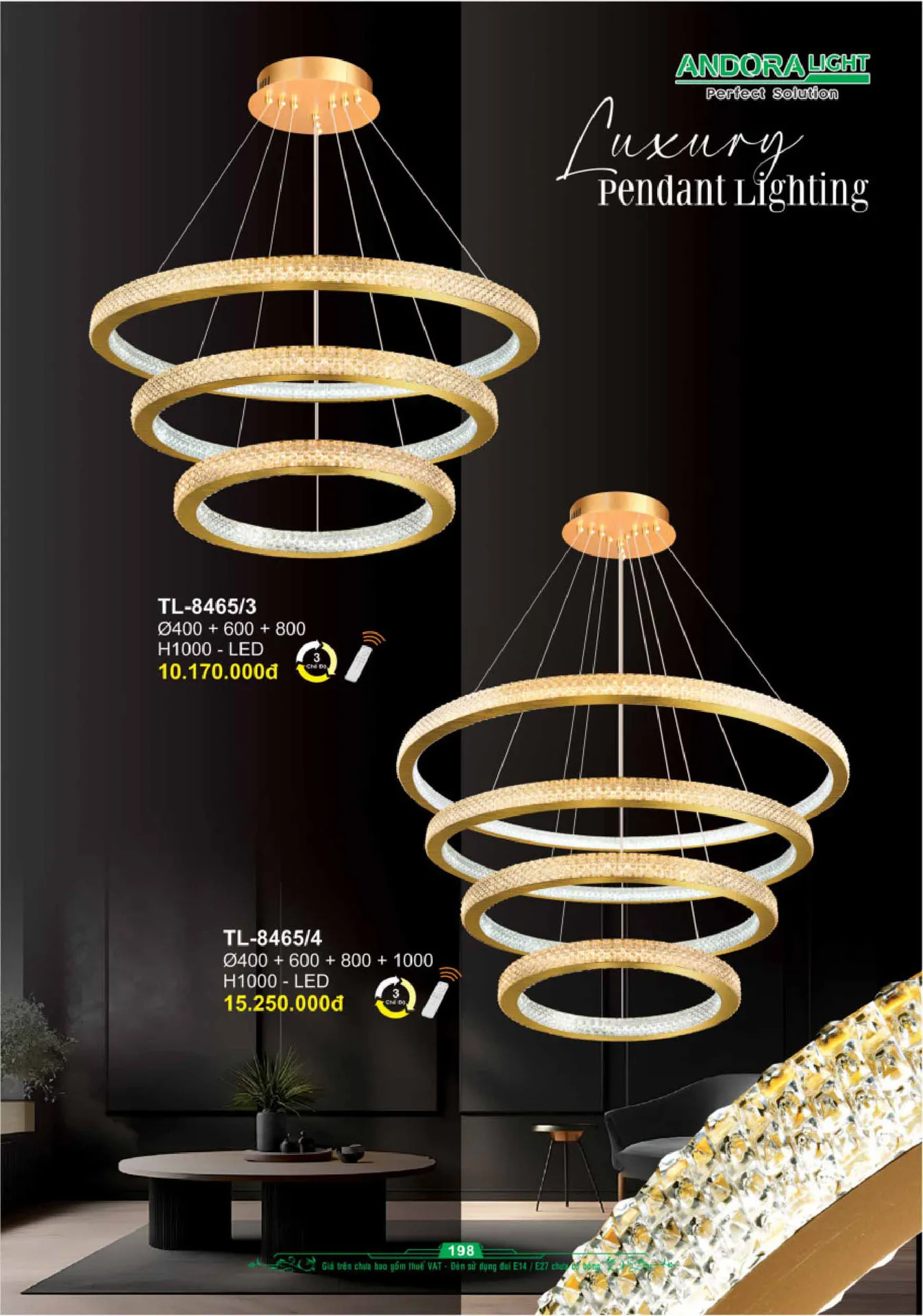 Catalogue Đèn Trang Trí ANDORA 2025 - Trang 199)