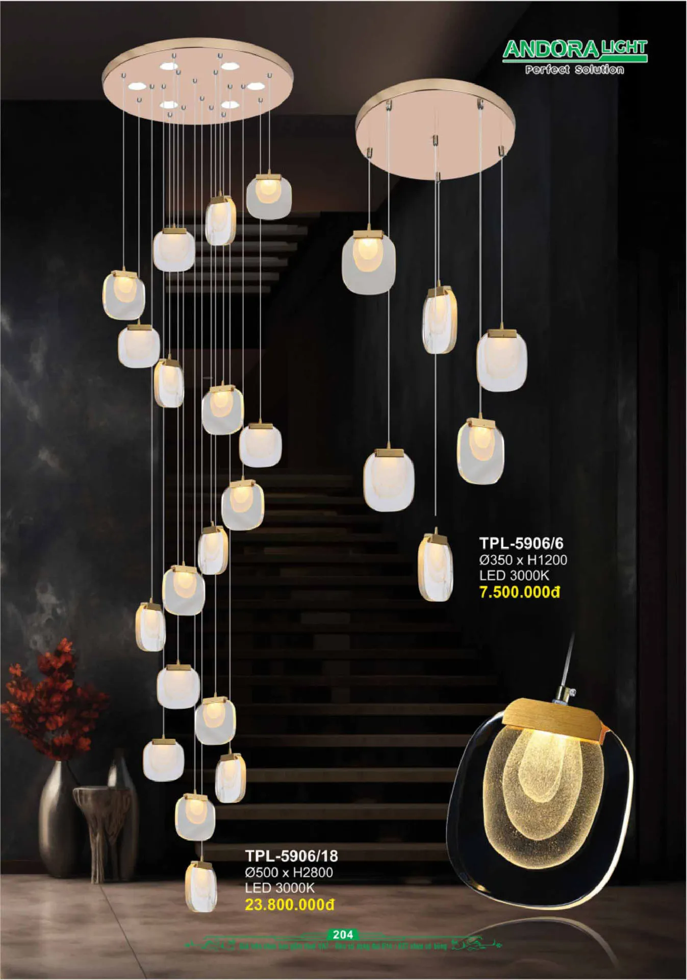 Catalogue Đèn Trang Trí ANDORA 2025 - Trang 205)
