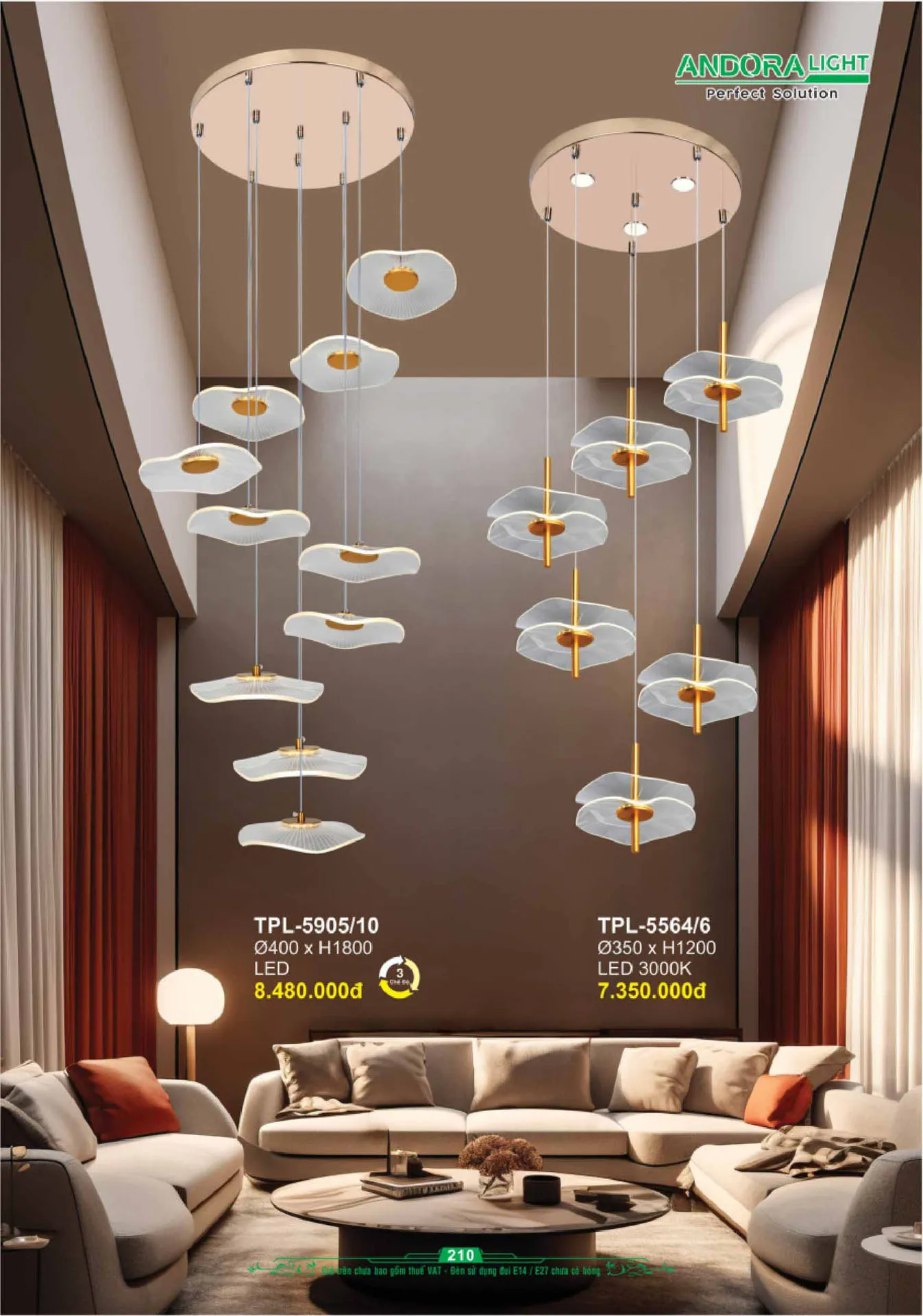 Catalogue Đèn Trang Trí ANDORA 2025 - Trang 211)