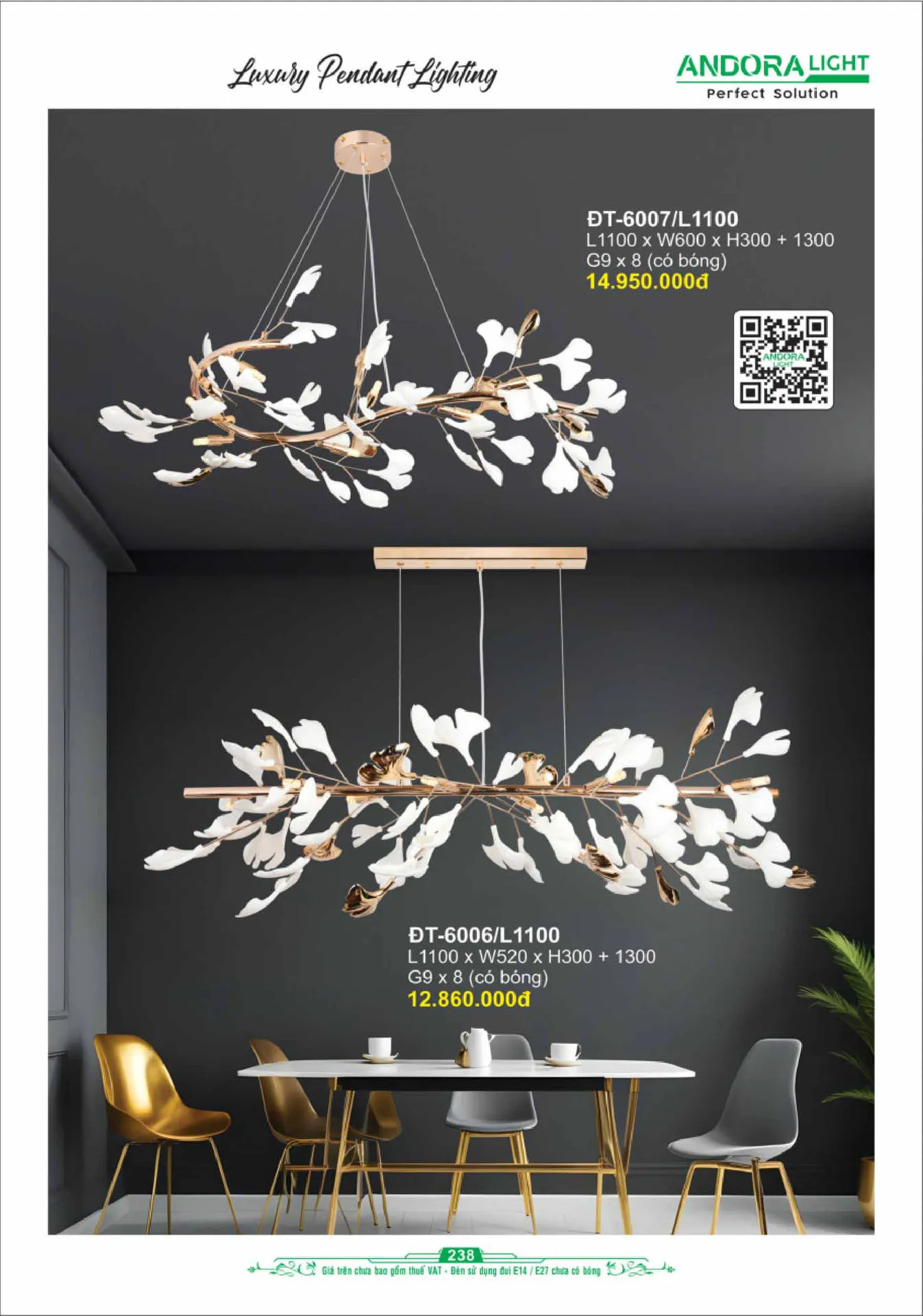 Catalogue Đèn Trang Trí ANDORA 2025 - Trang 239)