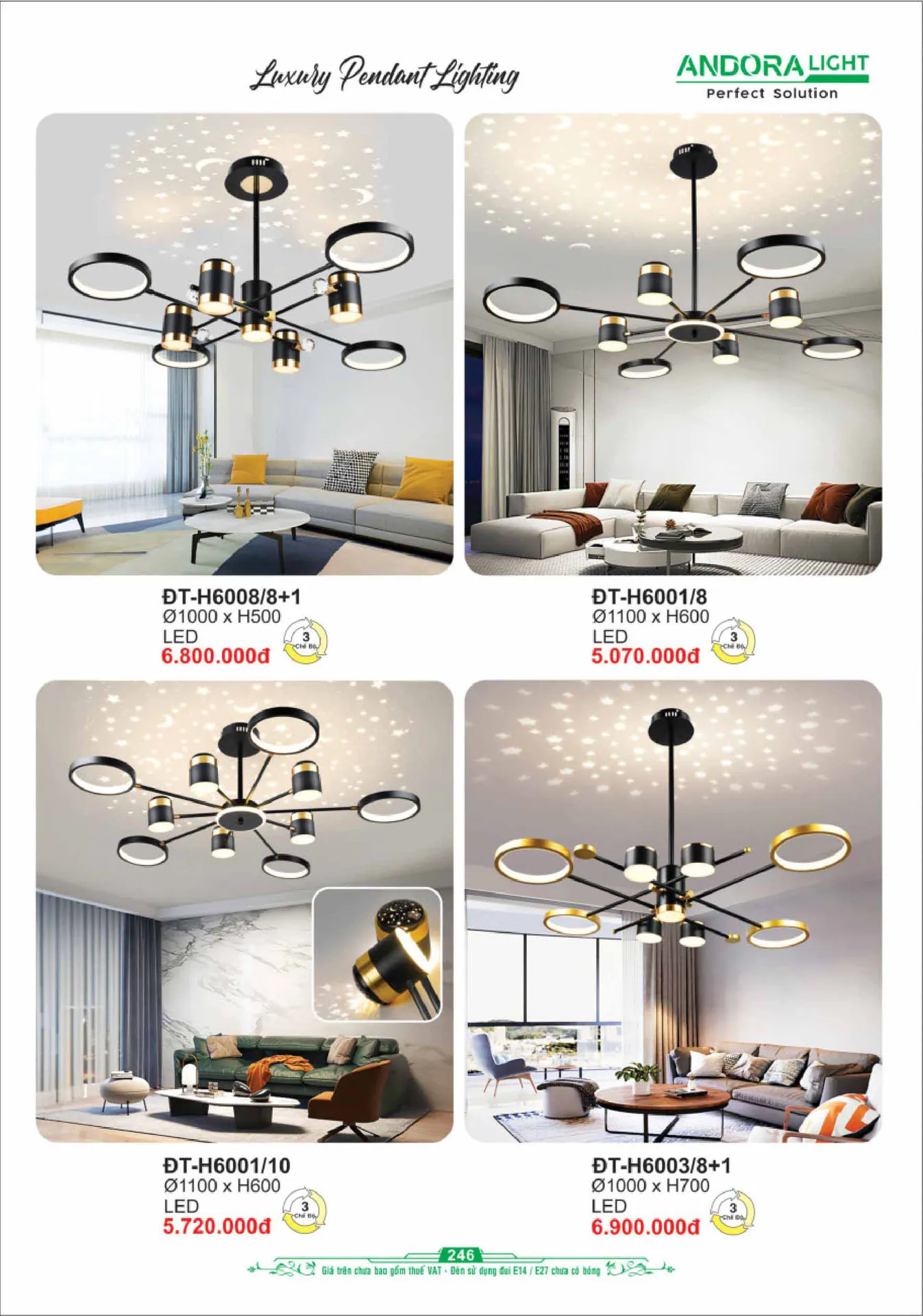 Catalogue Đèn Trang Trí ANDORA 2025 - Trang 247)