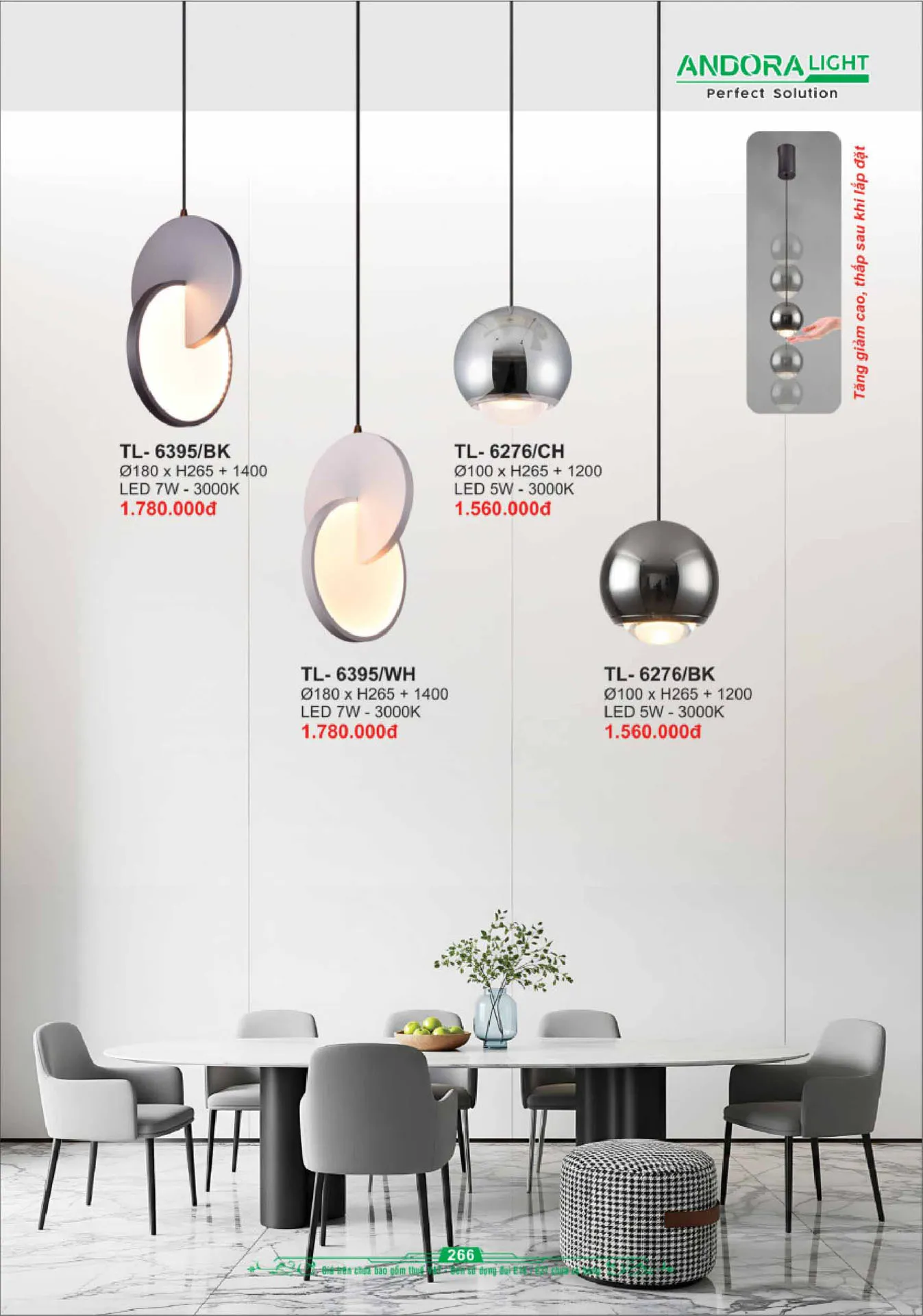 Catalogue Đèn Trang Trí ANDORA 2025 - Trang 267)