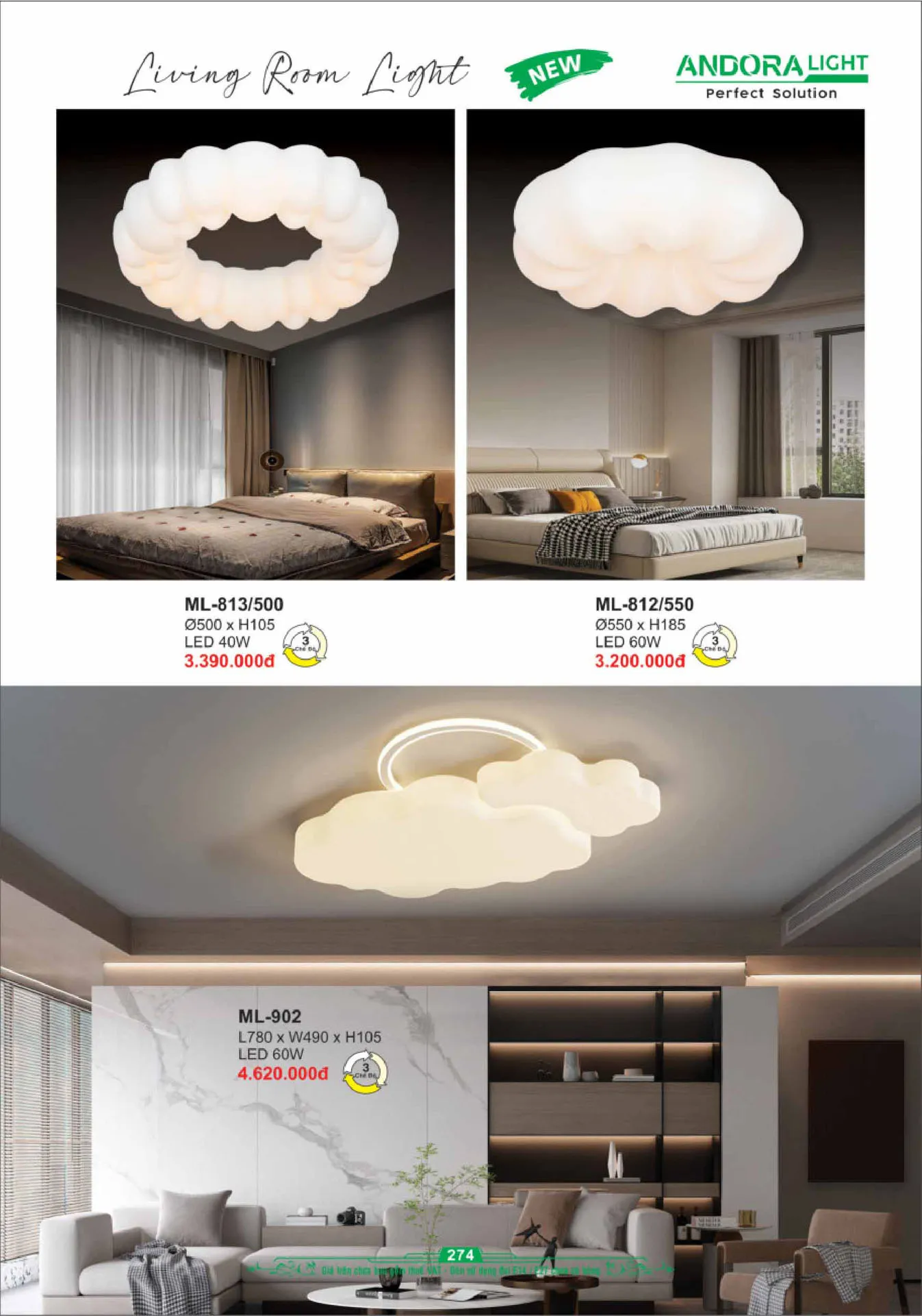 Catalogue Đèn Trang Trí ANDORA 2025 - Trang 275)