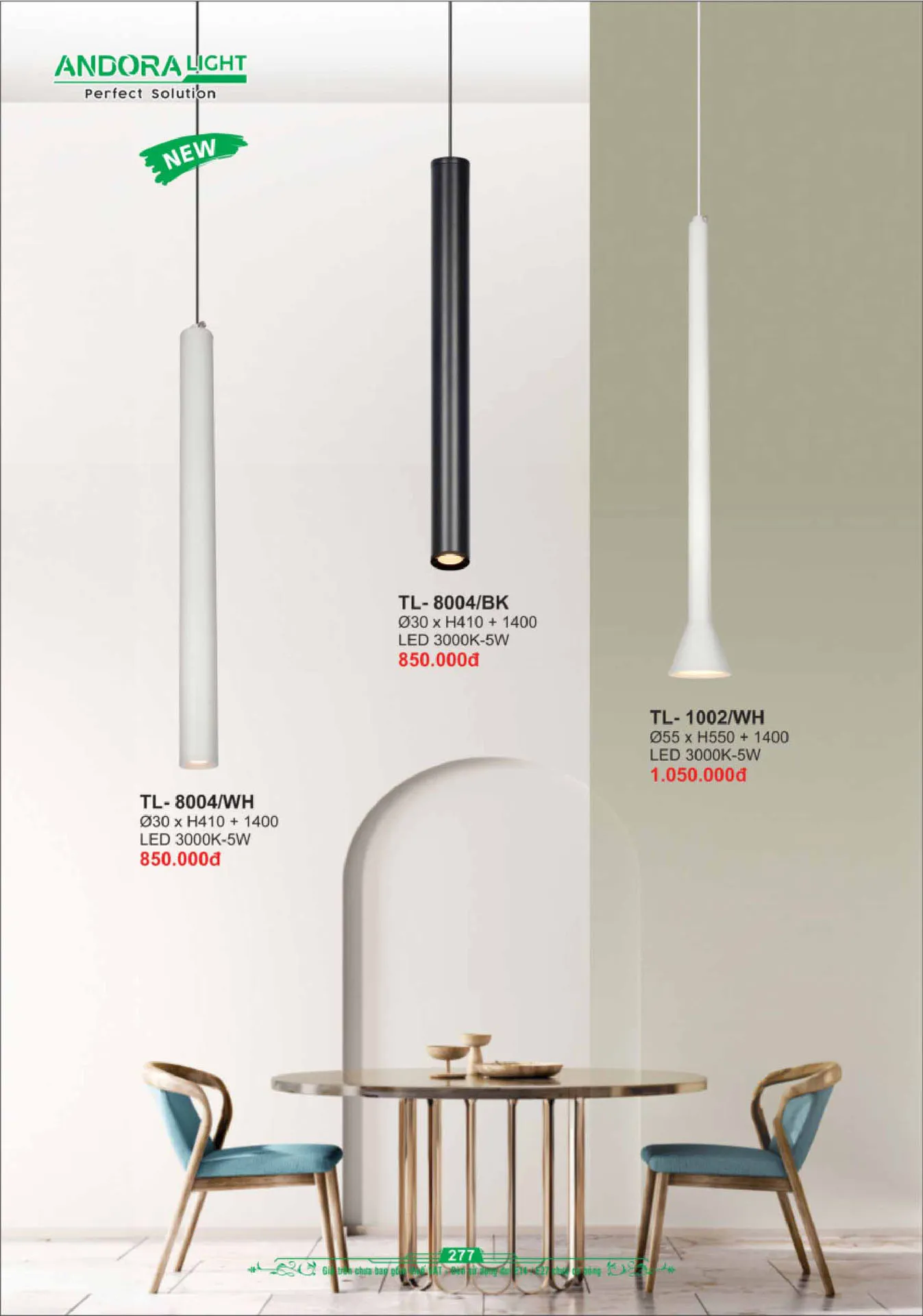 Catalogue Đèn Trang Trí ANDORA 2025 - Trang 278)