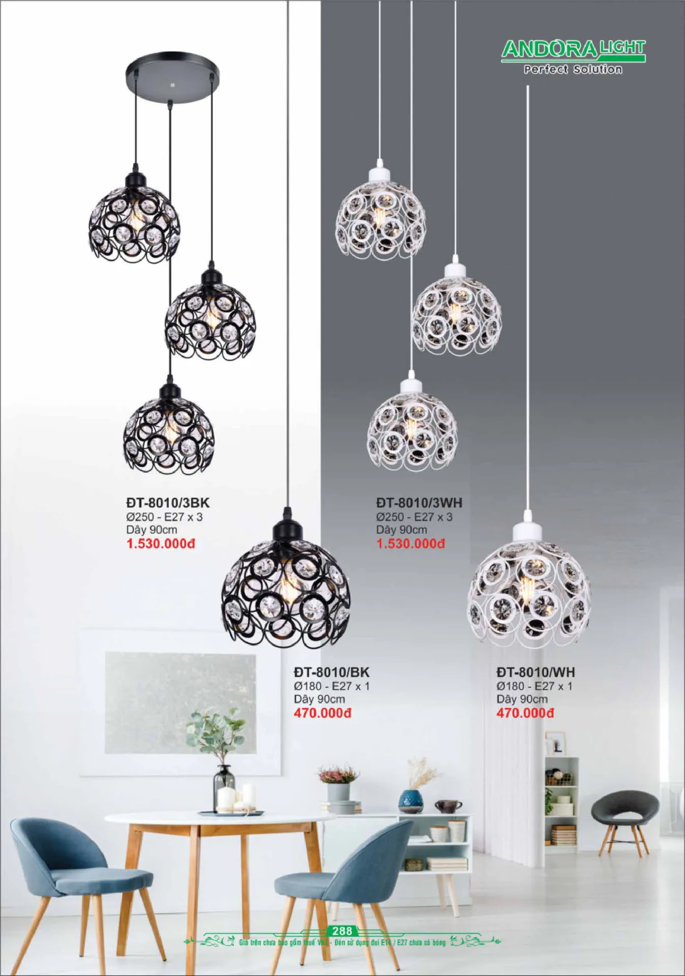 Catalogue Đèn Trang Trí ANDORA 2025 - Trang 289)
