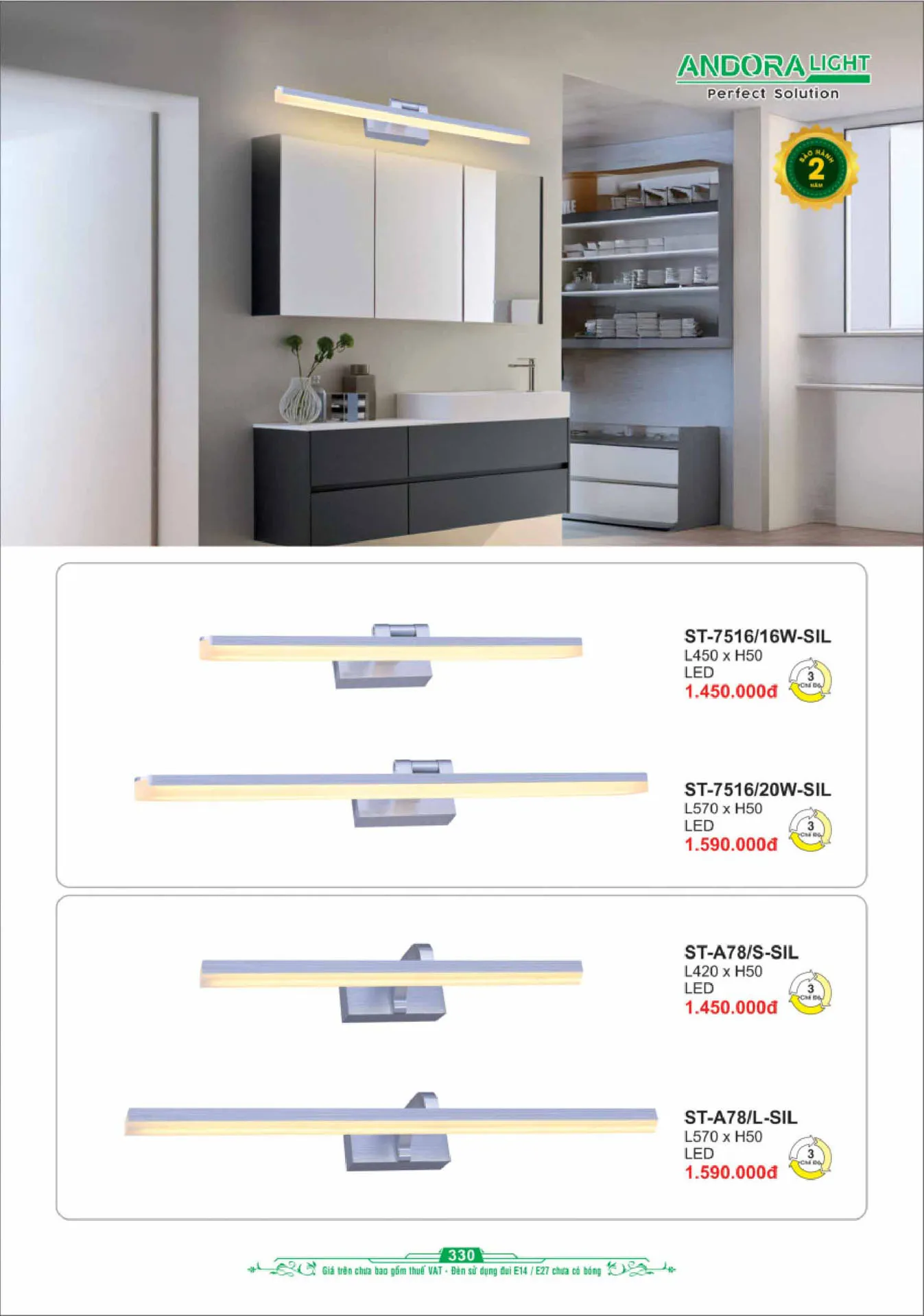 Catalogue Đèn Trang Trí ANDORA 2025 - Trang 331)