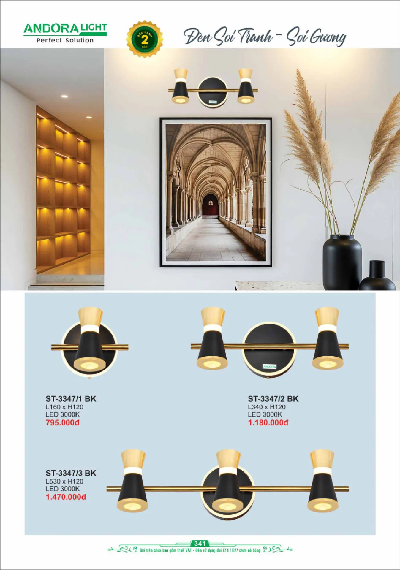Catalogue Đèn Trang Trí ANDORA 2025 - Trang 342)