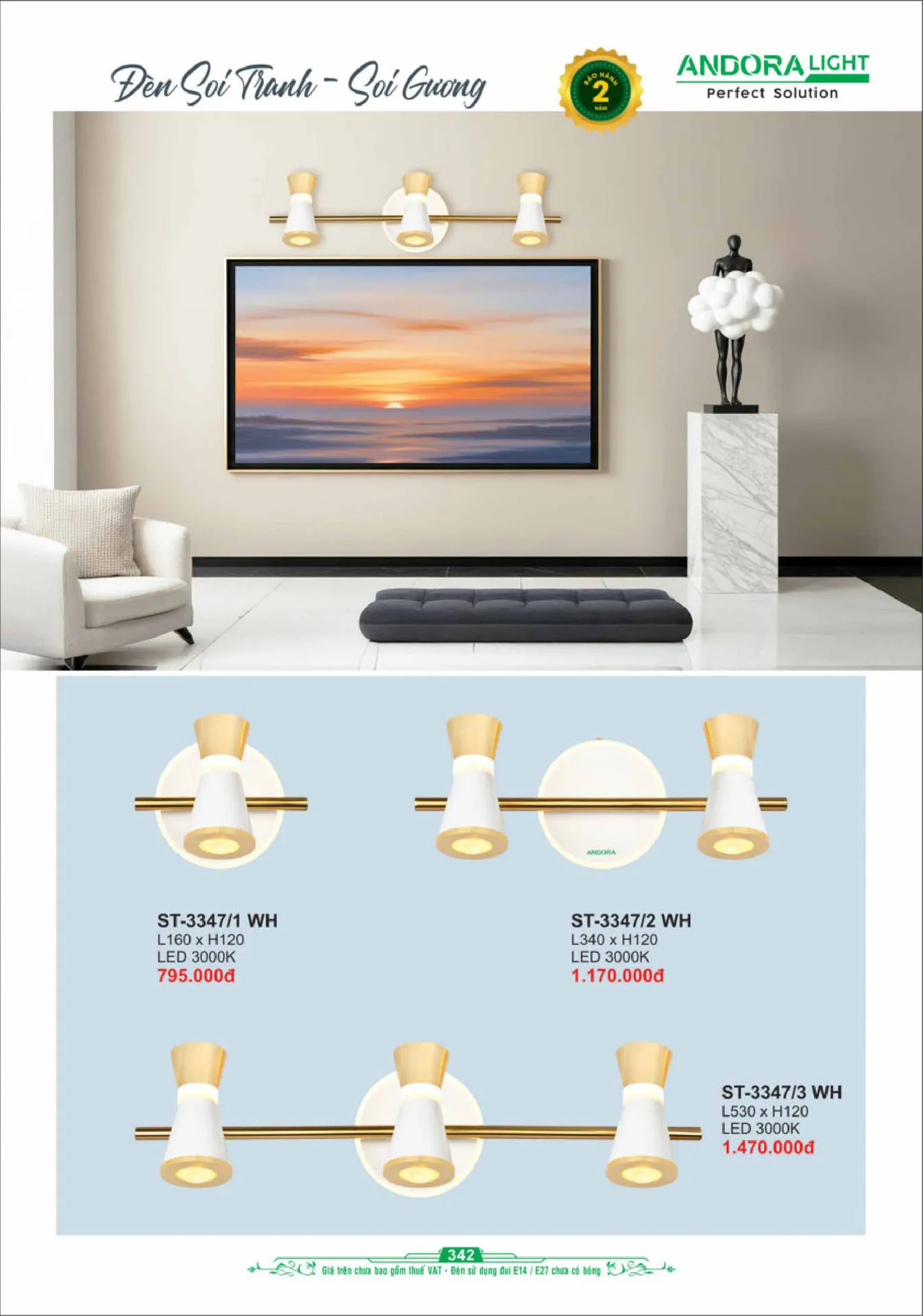 Catalogue Đèn Trang Trí ANDORA 2025 - Trang 343)