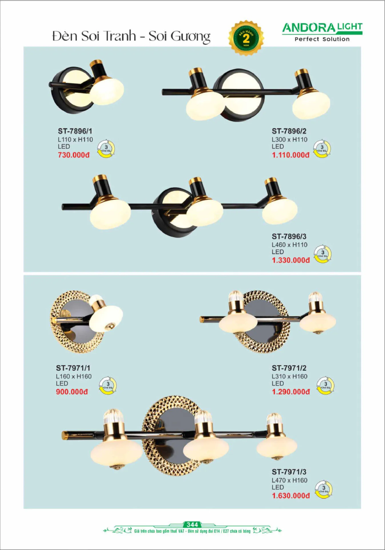 Catalogue Đèn Trang Trí ANDORA 2025 - Trang 345)