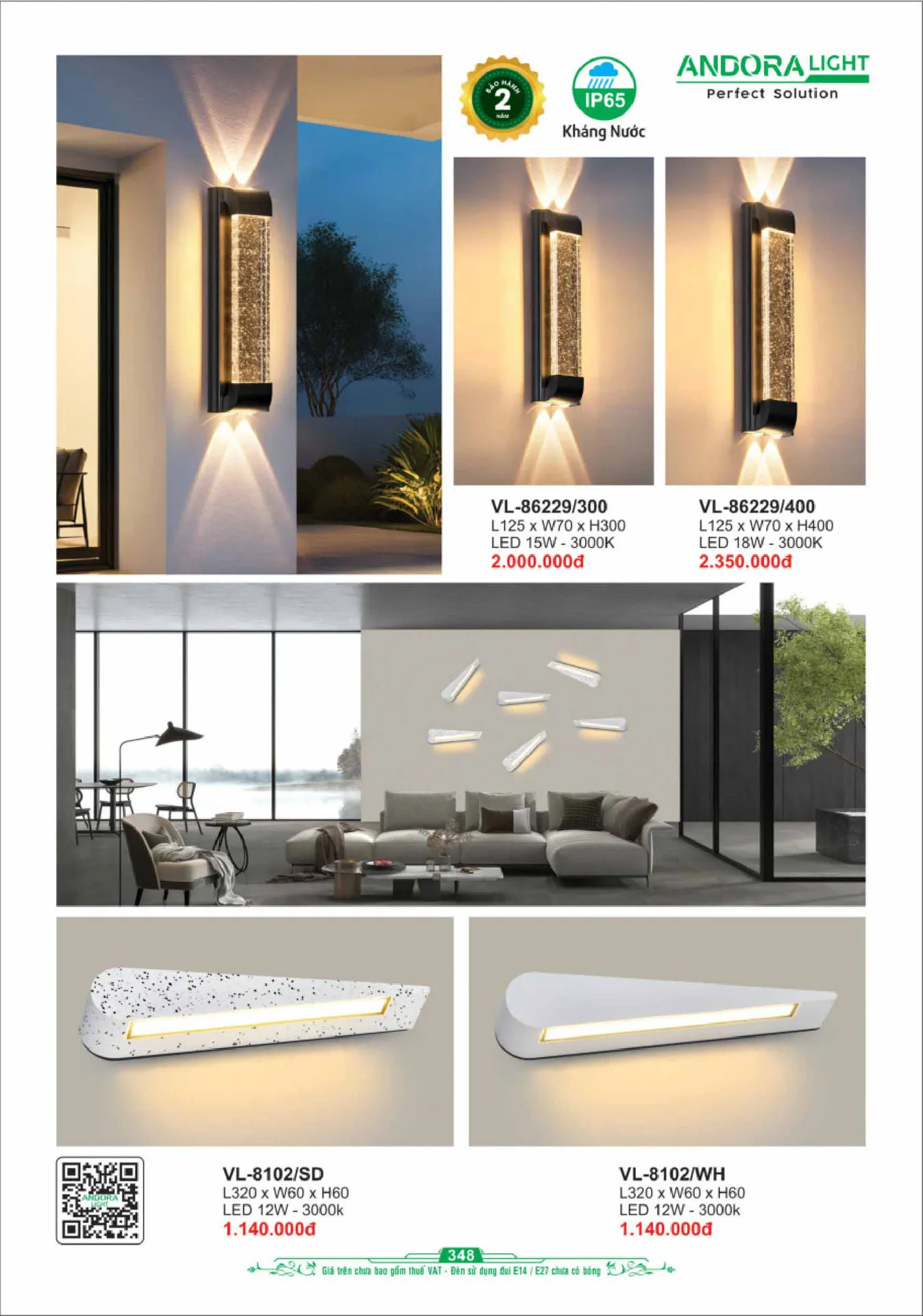 Catalogue Đèn Trang Trí ANDORA 2025 - Trang 349)