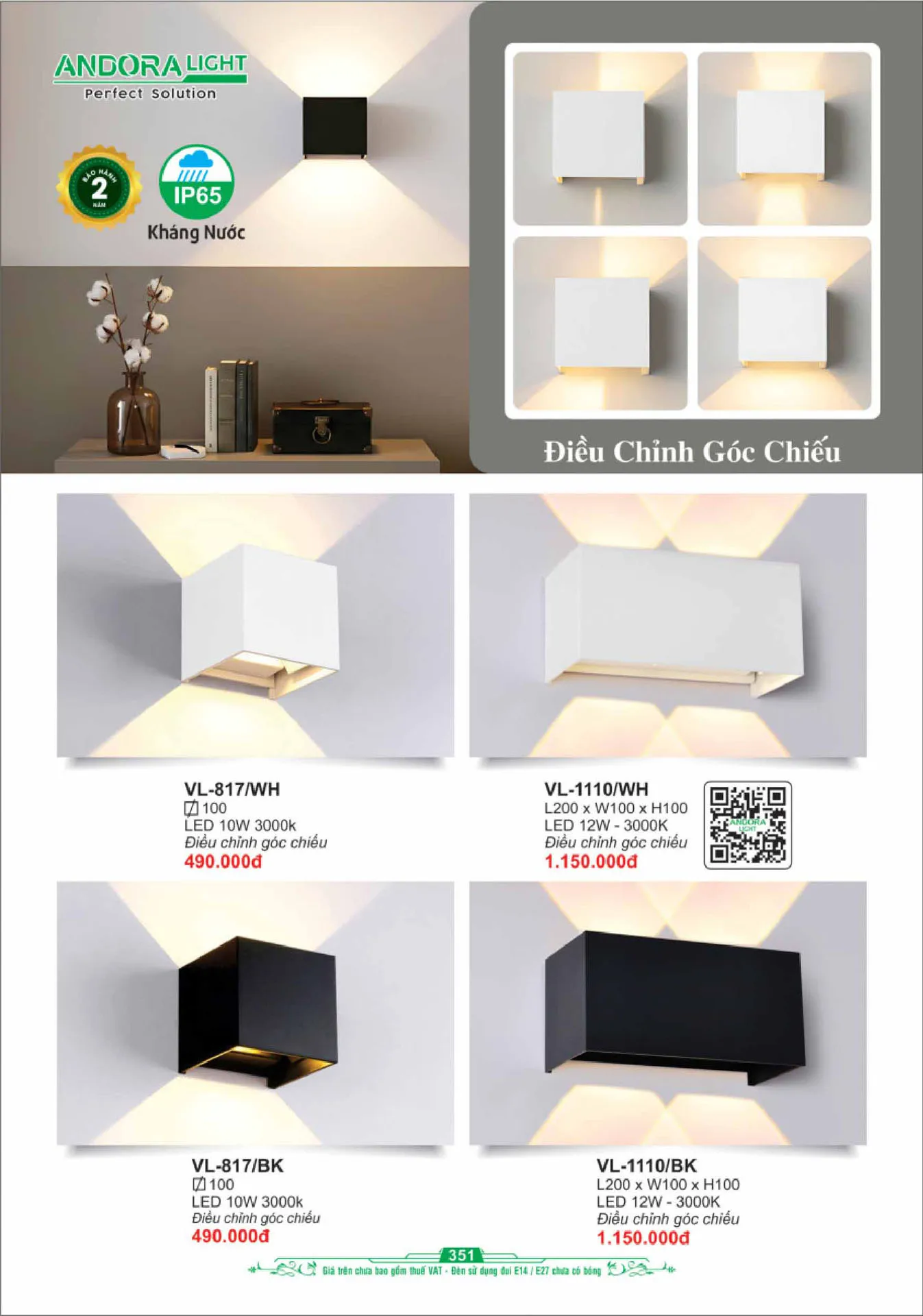 Catalogue Đèn Trang Trí ANDORA 2025 - Trang 352)