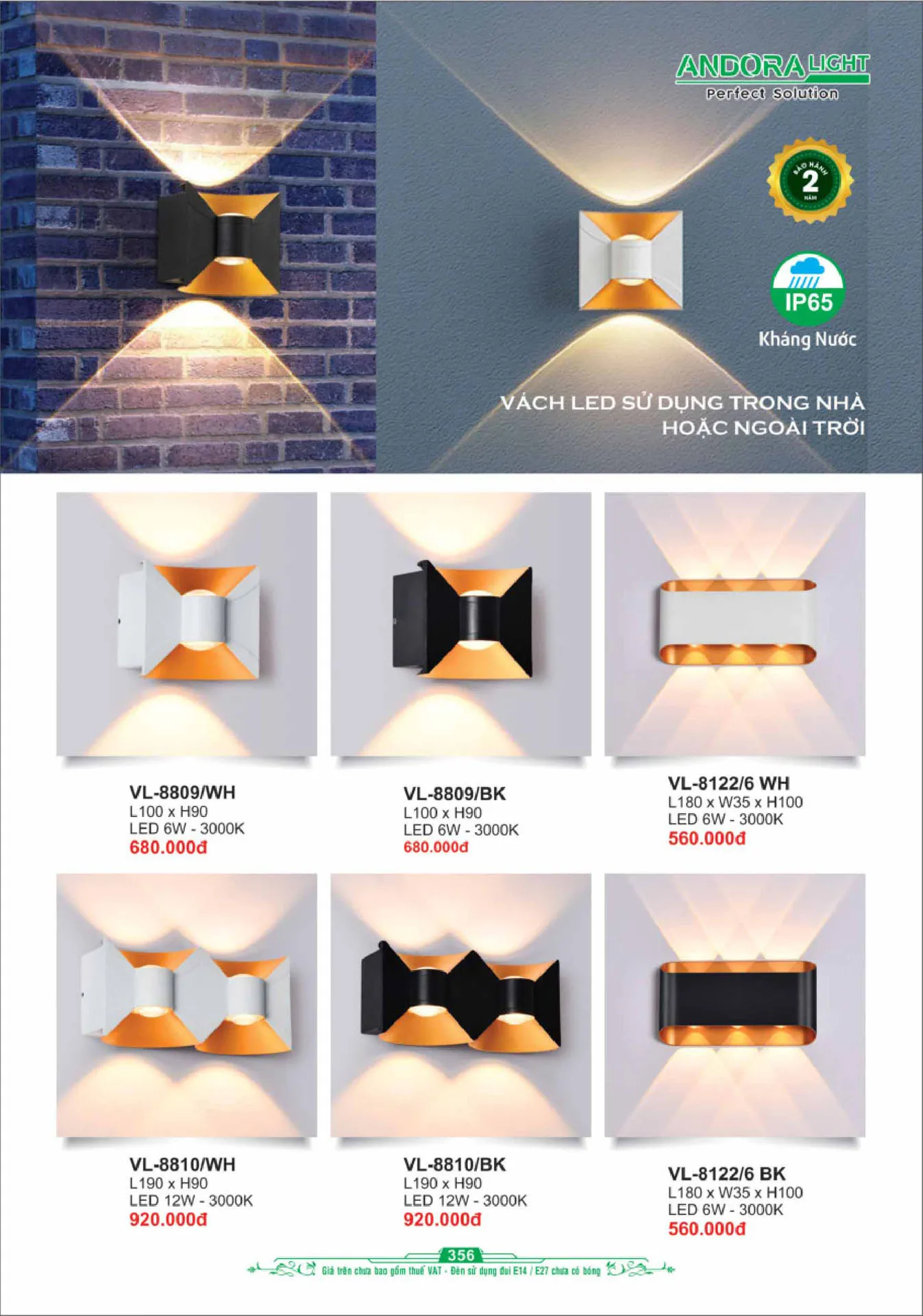 Catalogue Đèn Trang Trí ANDORA 2025 - Trang 357)