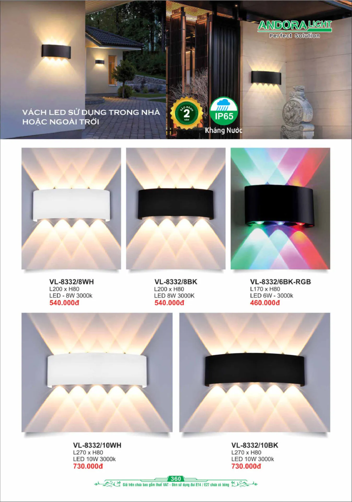 Catalogue Đèn Trang Trí ANDORA 2025 - Trang 361)