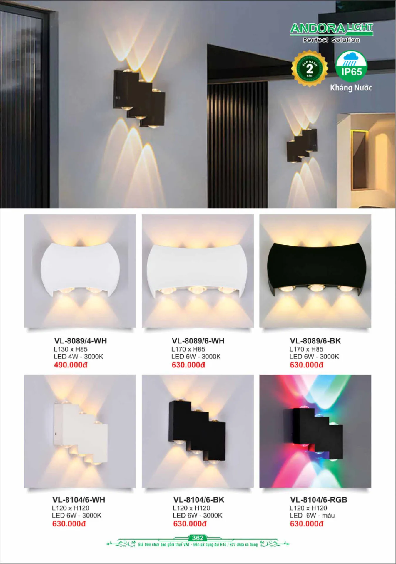 Catalogue Đèn Trang Trí ANDORA 2025 - Trang 363)