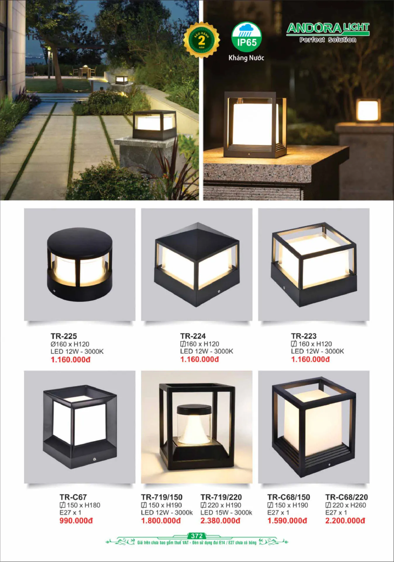 Catalogue Đèn Trang Trí ANDORA 2025 - Trang 373)