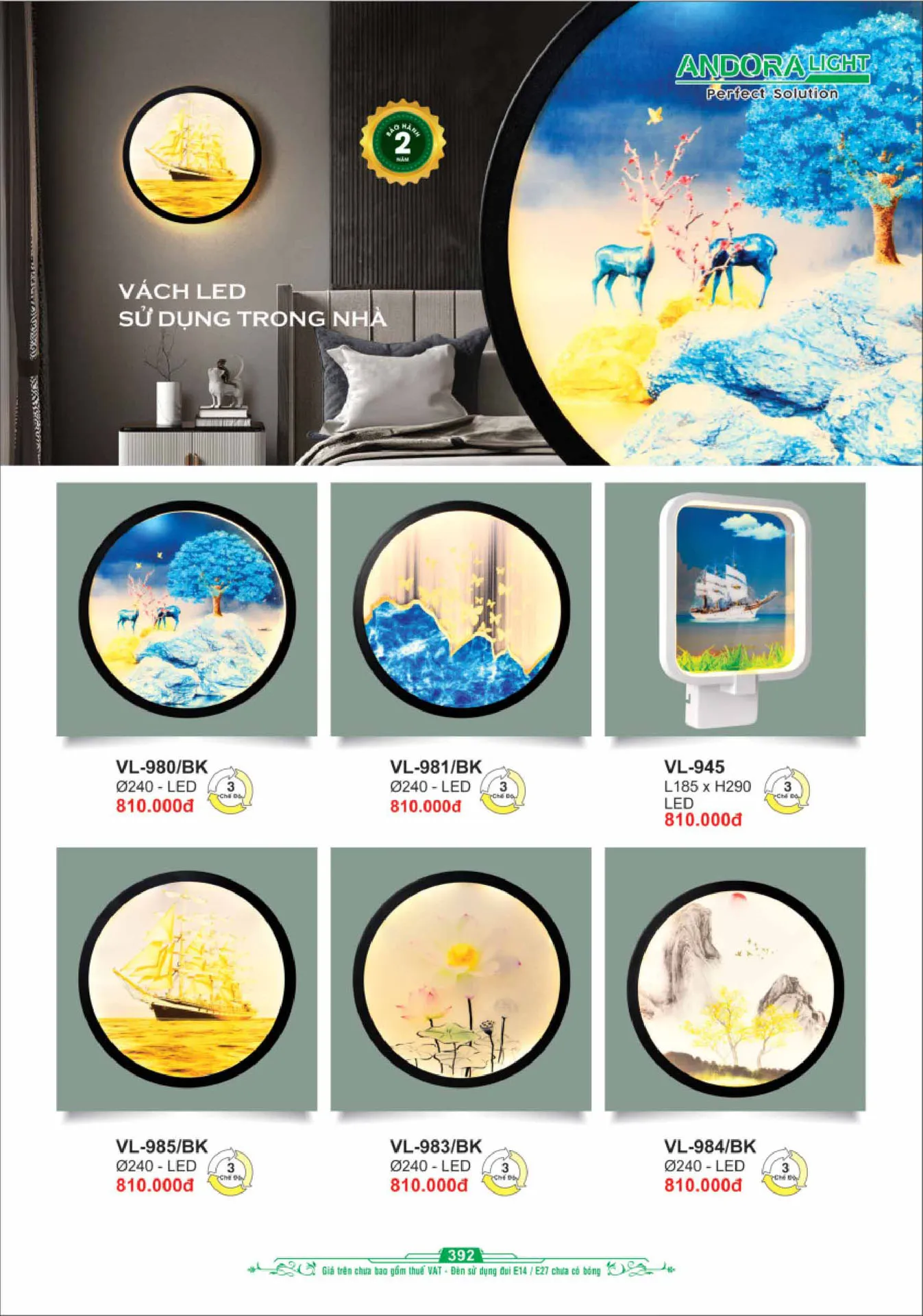 Catalogue Đèn Trang Trí ANDORA 2025 - Trang 393)