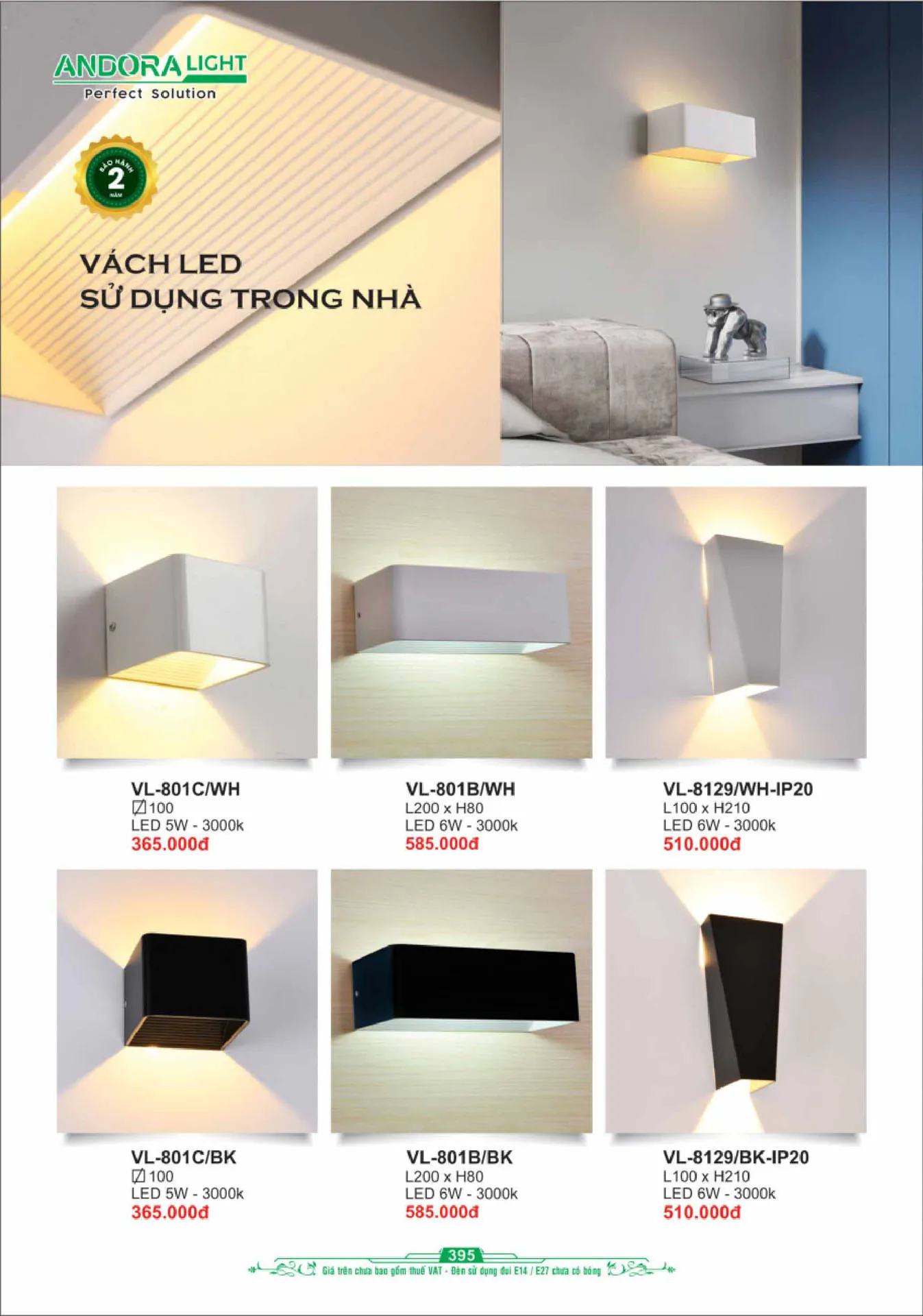 Catalogue Đèn Trang Trí ANDORA 2025 - Trang 396)