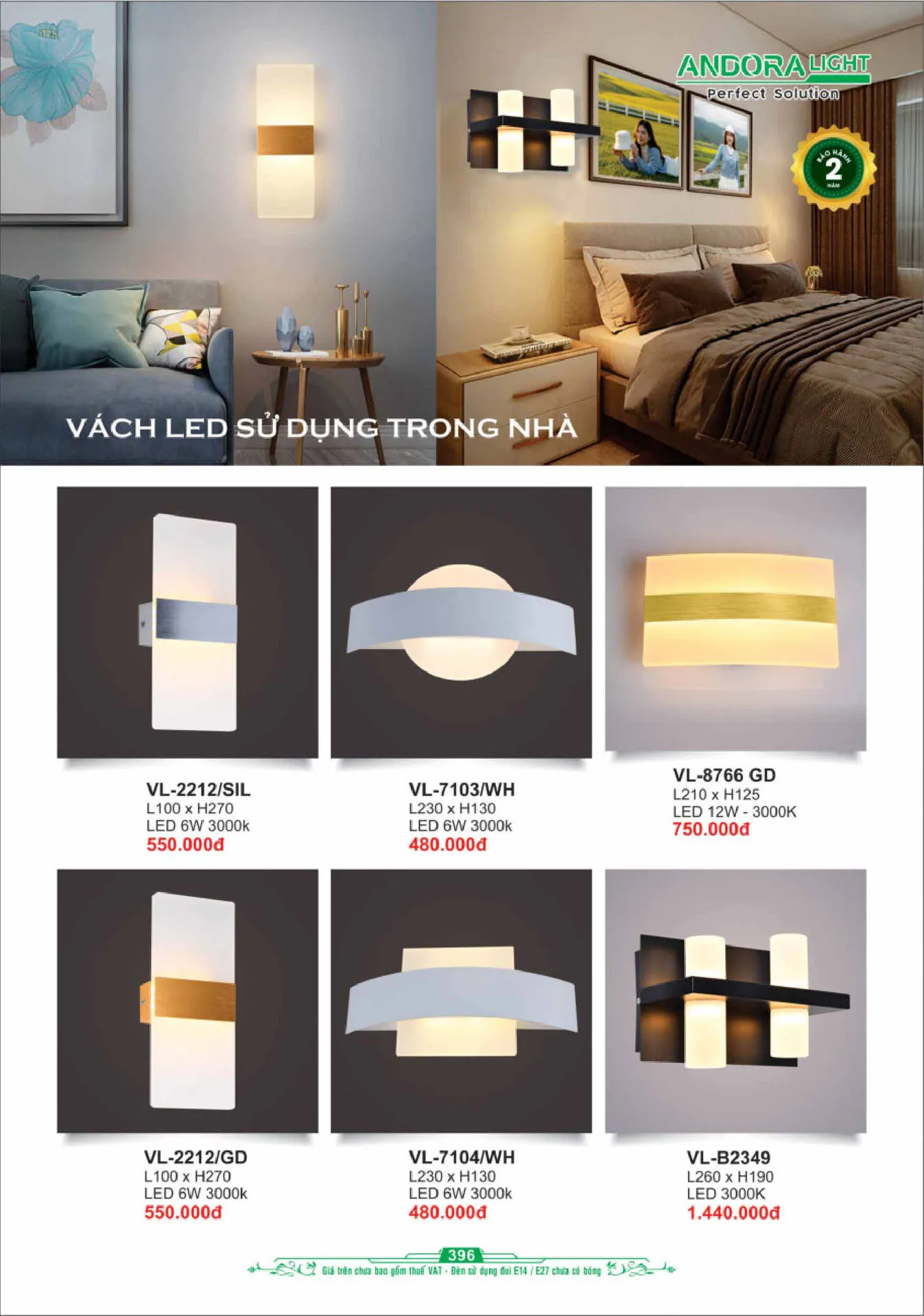 Catalogue Đèn Trang Trí ANDORA 2025 - Trang 397)