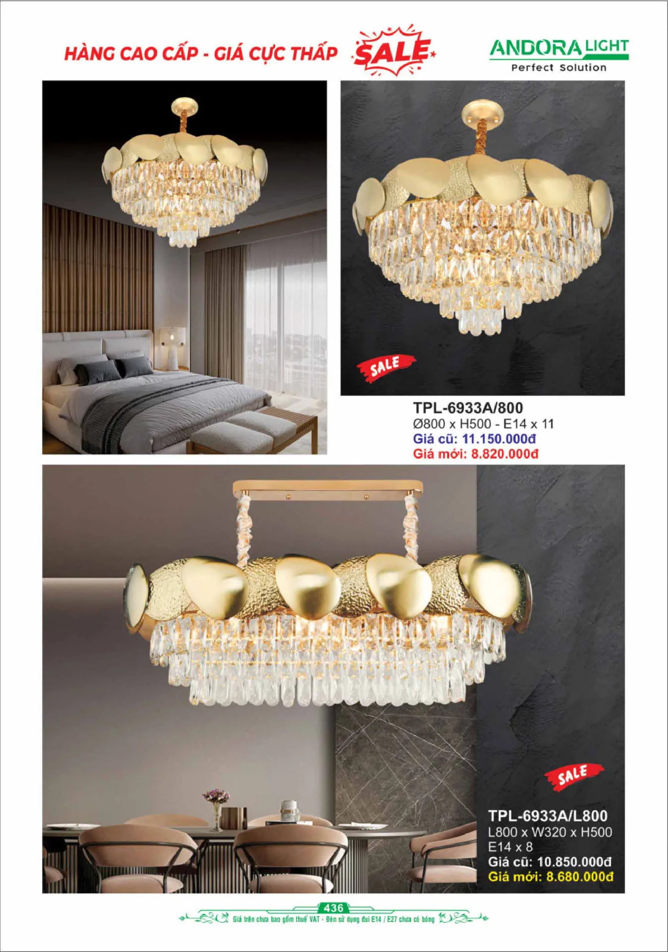 Catalogue Đèn Trang Trí ANDORA 2025 - Trang 437)