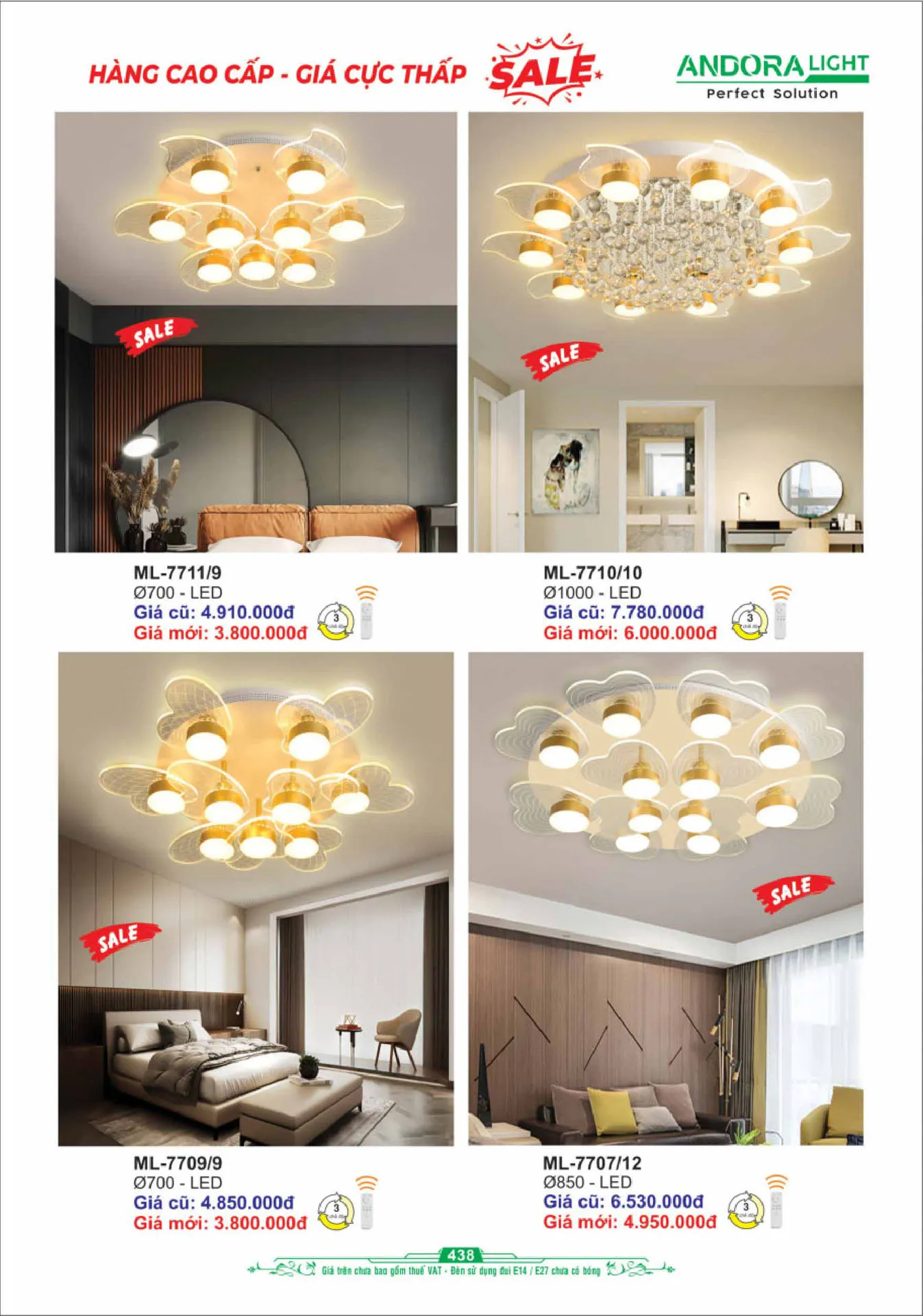 Catalogue Đèn Trang Trí ANDORA 2025 - Trang 439)