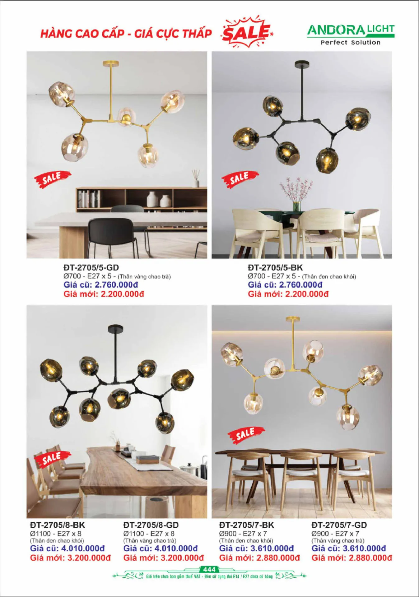Catalogue Đèn Trang Trí ANDORA 2025 - Trang 445)