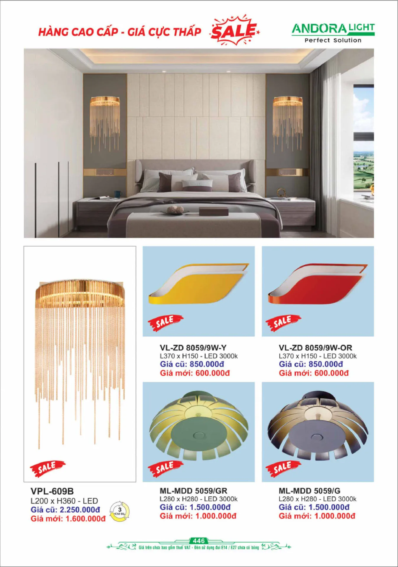 Catalogue Đèn Trang Trí ANDORA 2025 - Trang 447)
