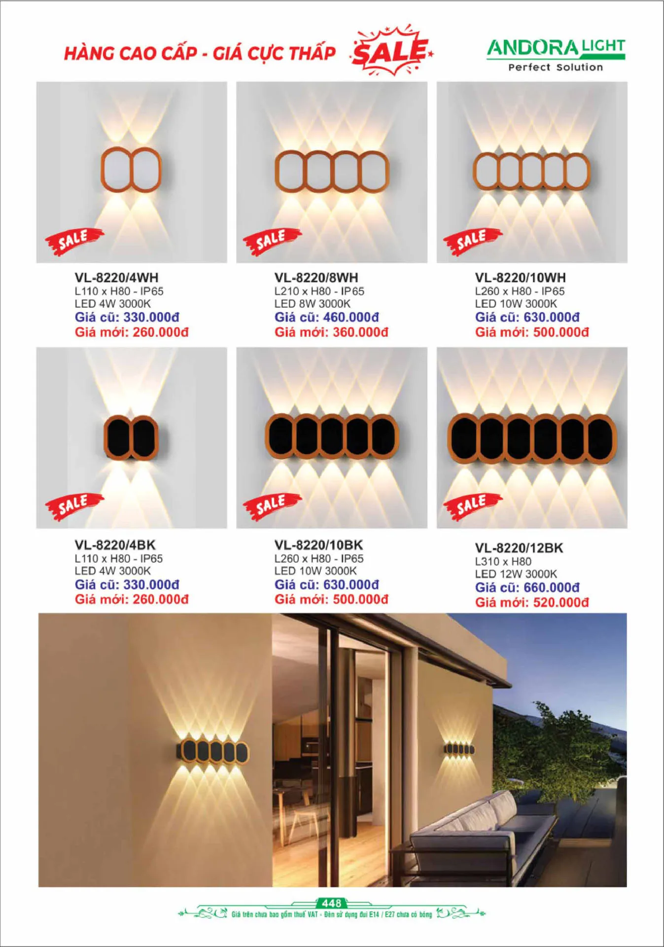 Catalogue Đèn Trang Trí ANDORA 2025 - Trang 449)