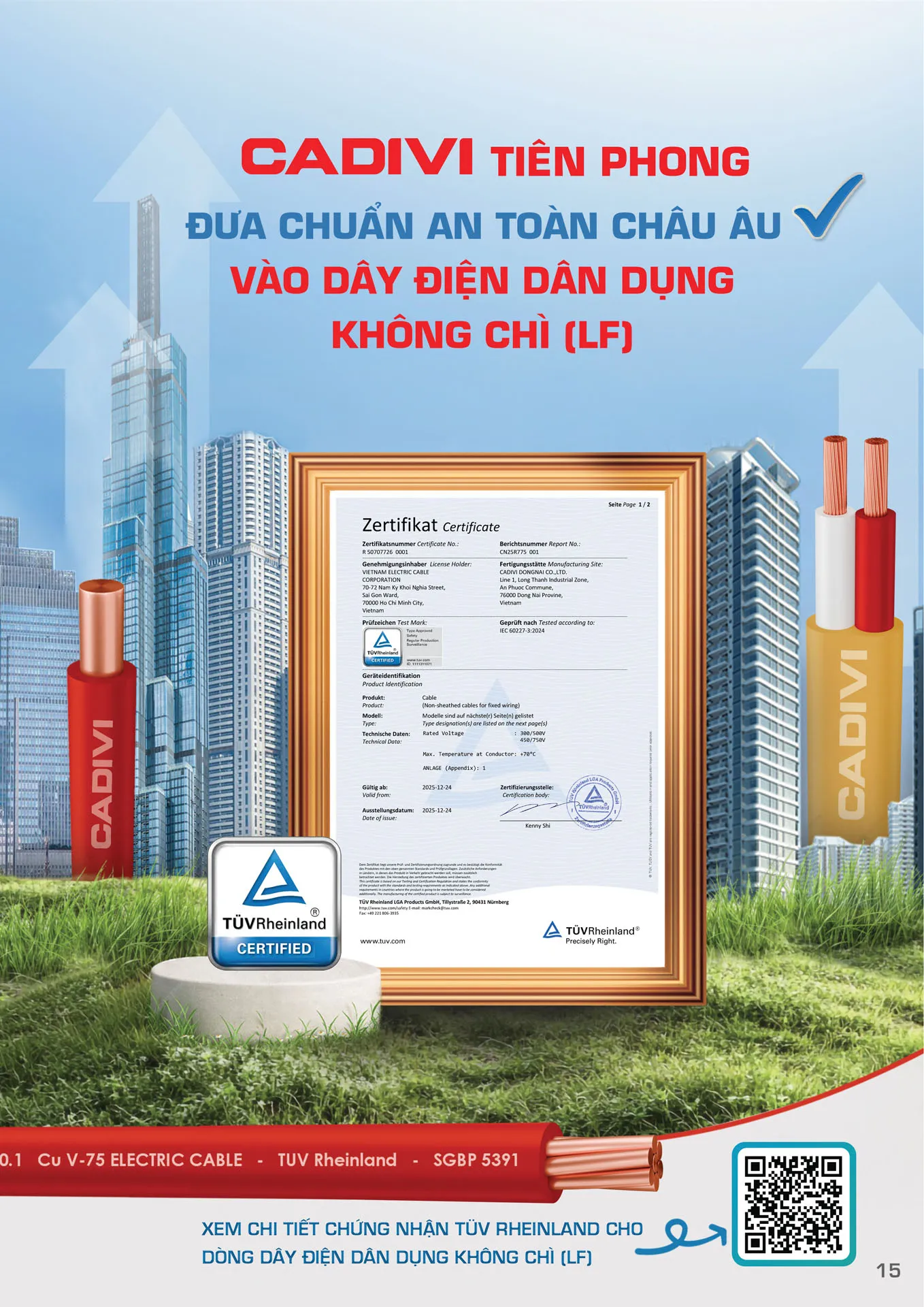Bảng Giá Cáp Điện CADIVI mới nhất 2026 - Trang 15)