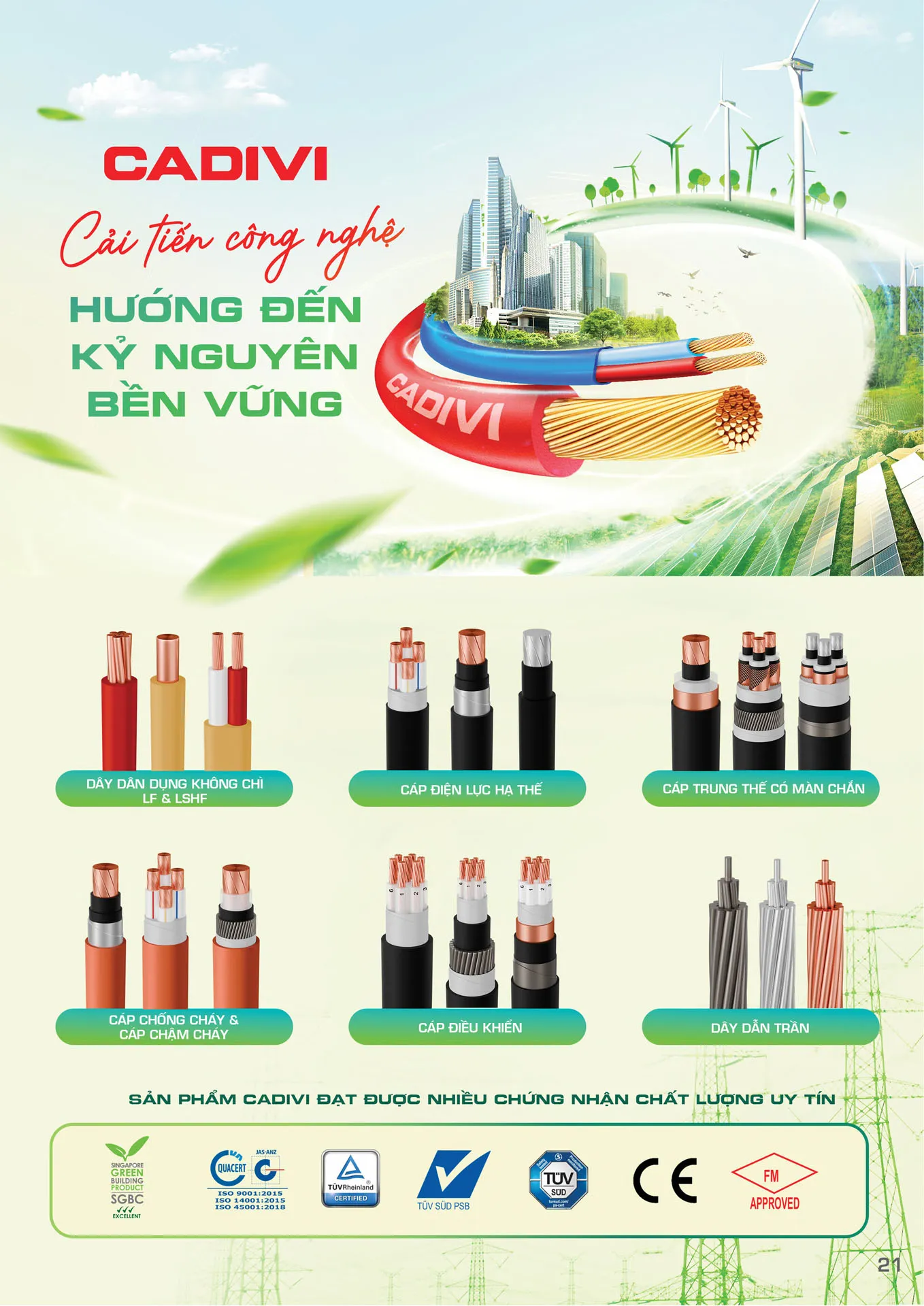 Bảng Giá Cáp Điện CADIVI mới nhất 2026 - Trang 21)