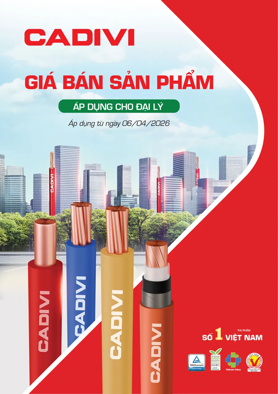 Bảng Giá Cáp Điện CADIVI mới nhất 2026 - Trang 1)