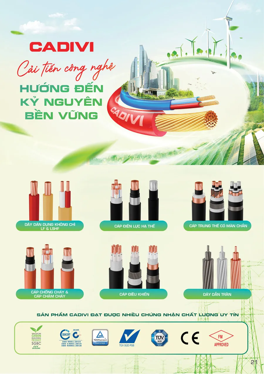 Bảng Giá Cáp Điện CADIVI mới nhất 2026 - Trang 21)