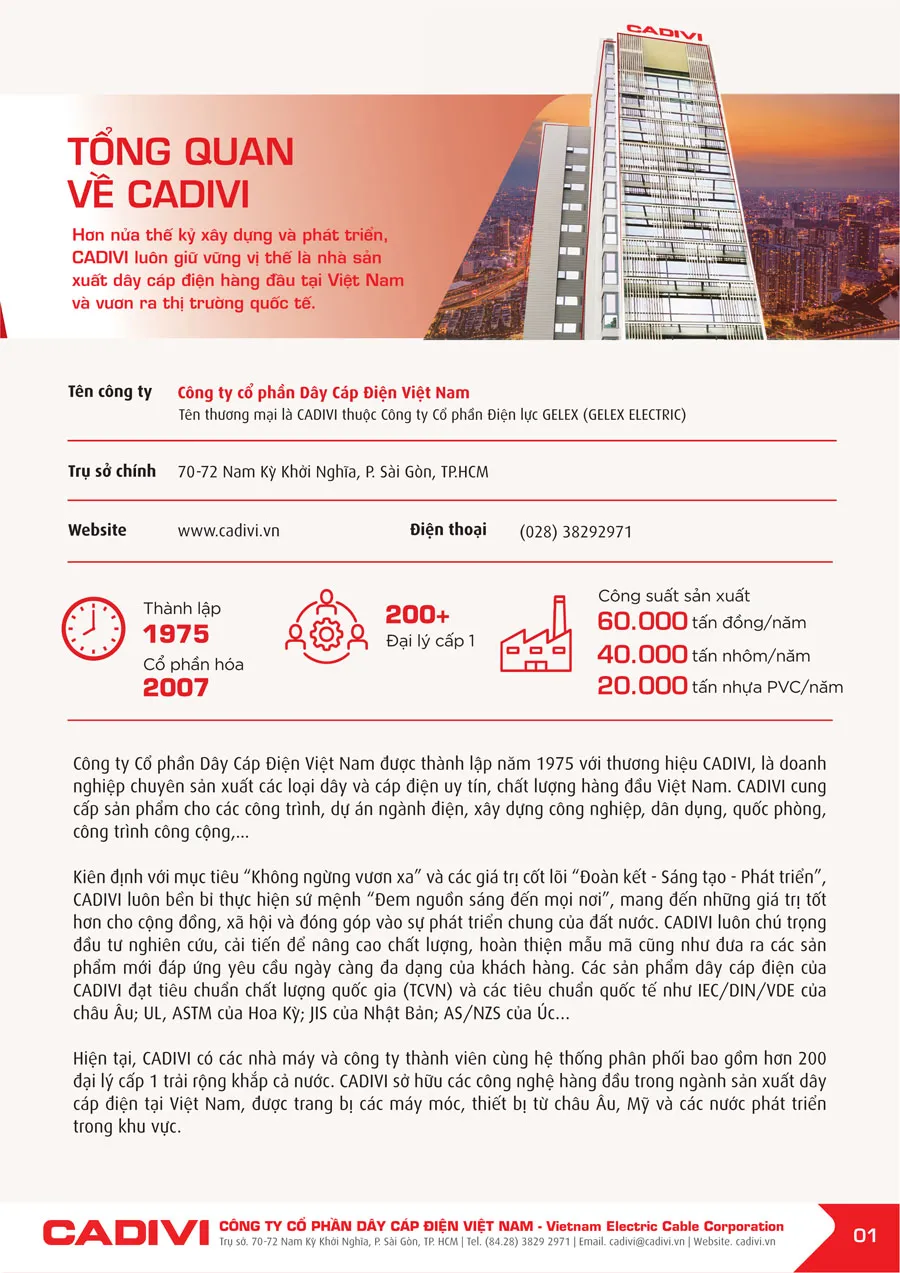 Bảng Giá Cáp Điện CADIVI mới nhất 2026 - Trang 3)