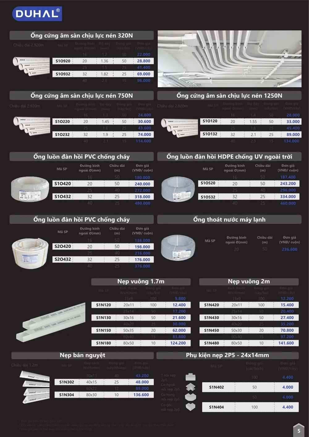Bảng Giá thiết bị điện Duhal T06/2026 (bản dân dụng) - Trang 5)