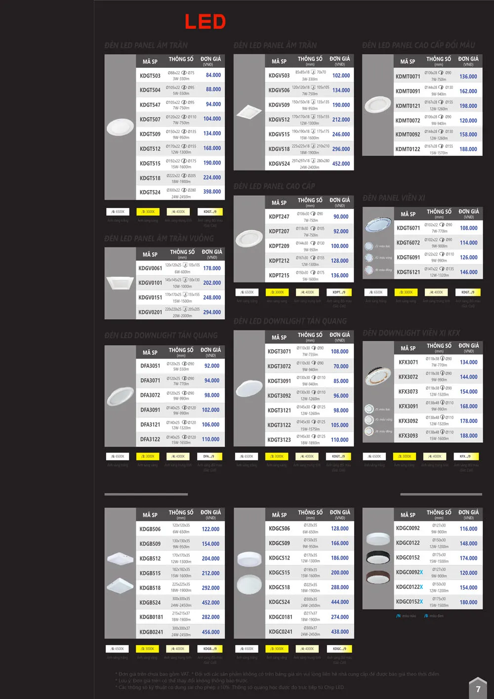 Bảng Giá thiết bị điện Duhal T06/2026 (bản dân dụng) - Trang 7)