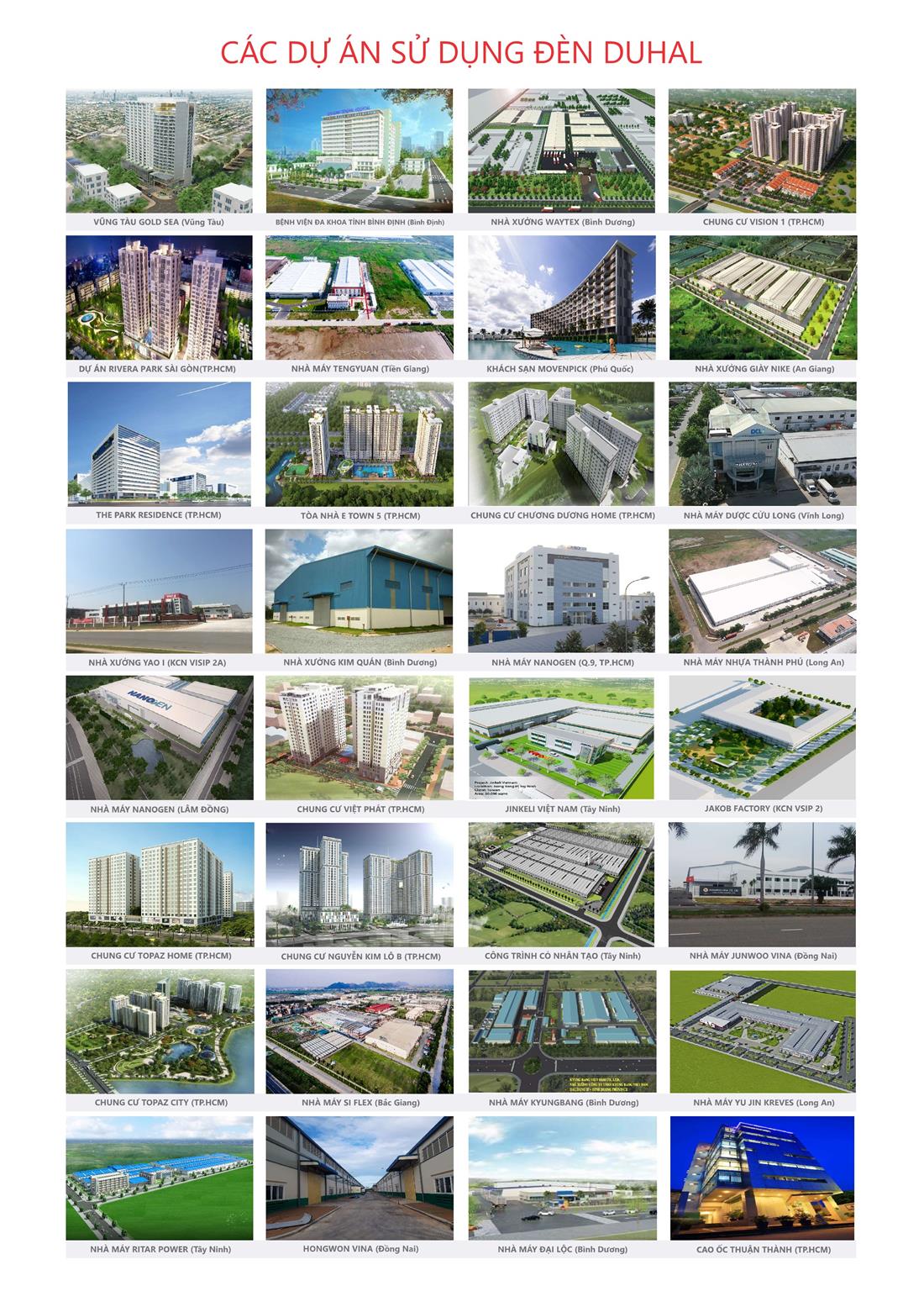 Bảng Giá Đèn DUHAL 2021 (tháng 11, Quyển A+B+C)