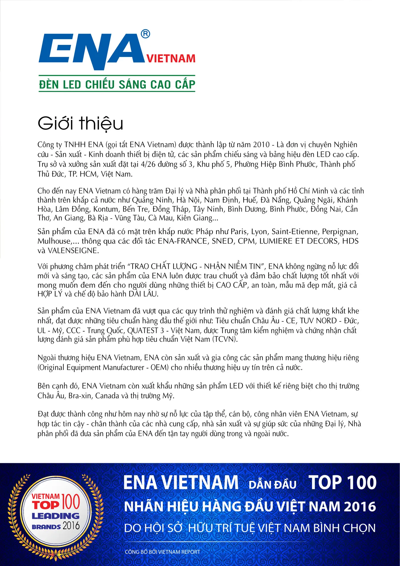 Bảng Giá Đèn Led ENA VIETNAM 2026 - Trang 2)