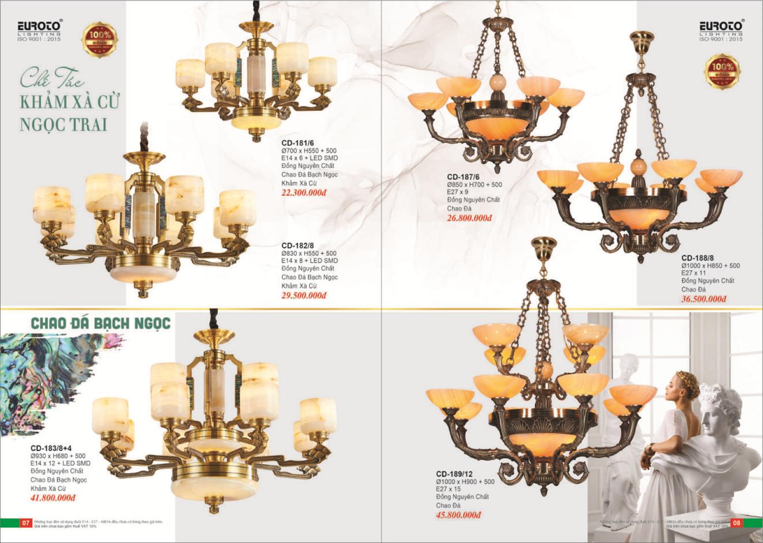 Catalogue Đèn Trang Trí EUROTO 2024 - Trang 5)