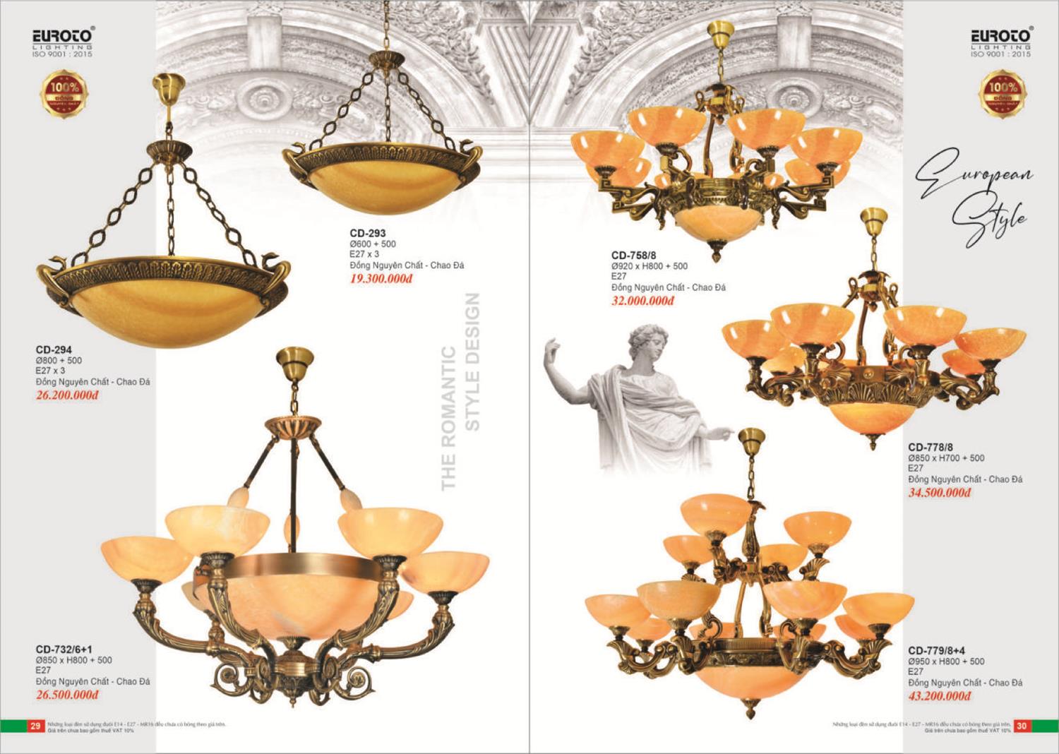 Catalogue Đèn Trang Trí EUROTO 2024 - Trang 16)