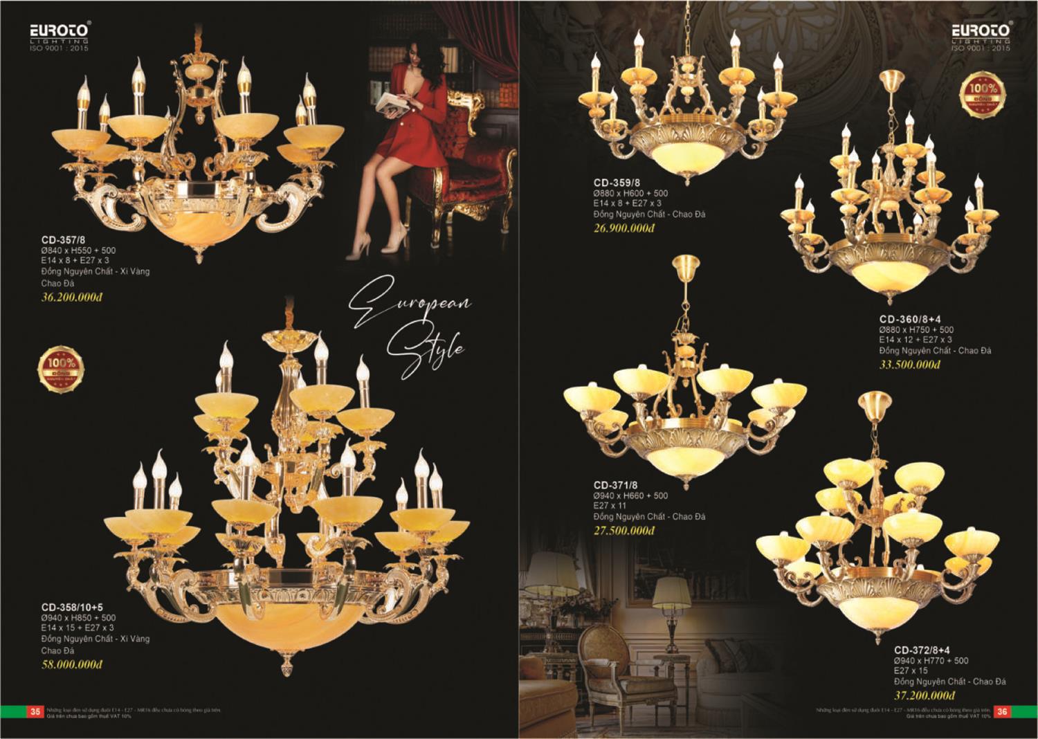 Catalogue Đèn Trang Trí EUROTO 2024 - Trang 19)