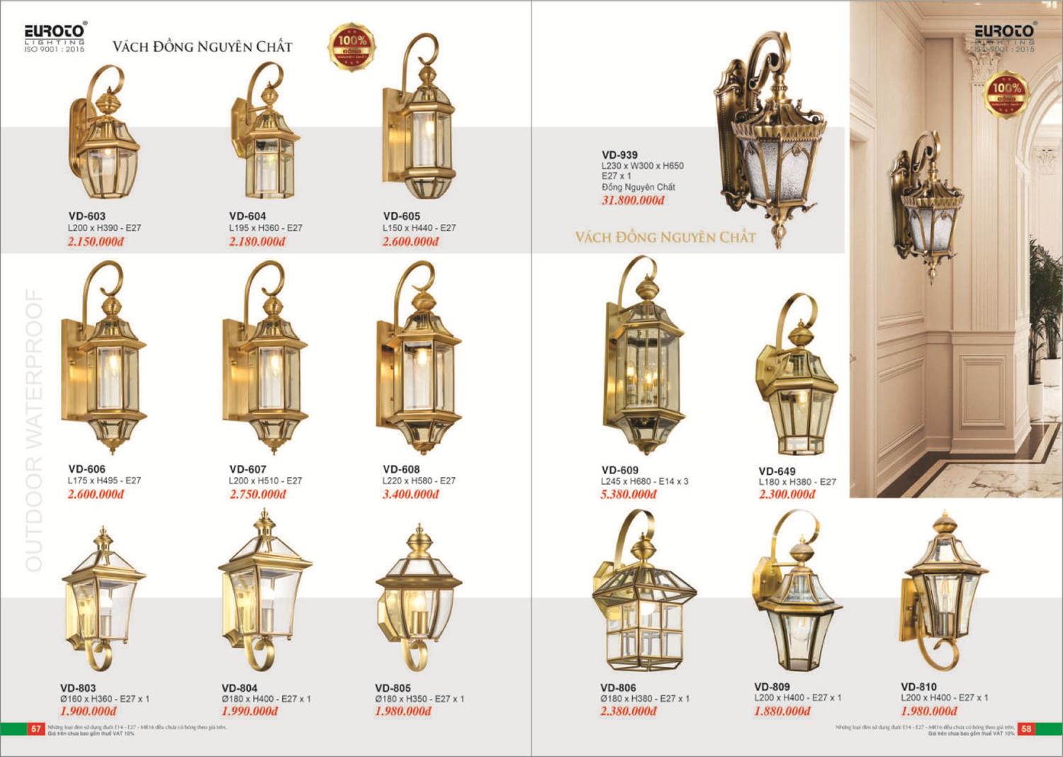 Catalogue Đèn Trang Trí EUROTO 2024 - Trang 30)