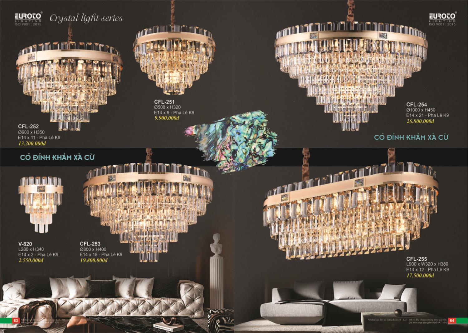 Catalogue Đèn Trang Trí EUROTO 2024 - Trang 33)