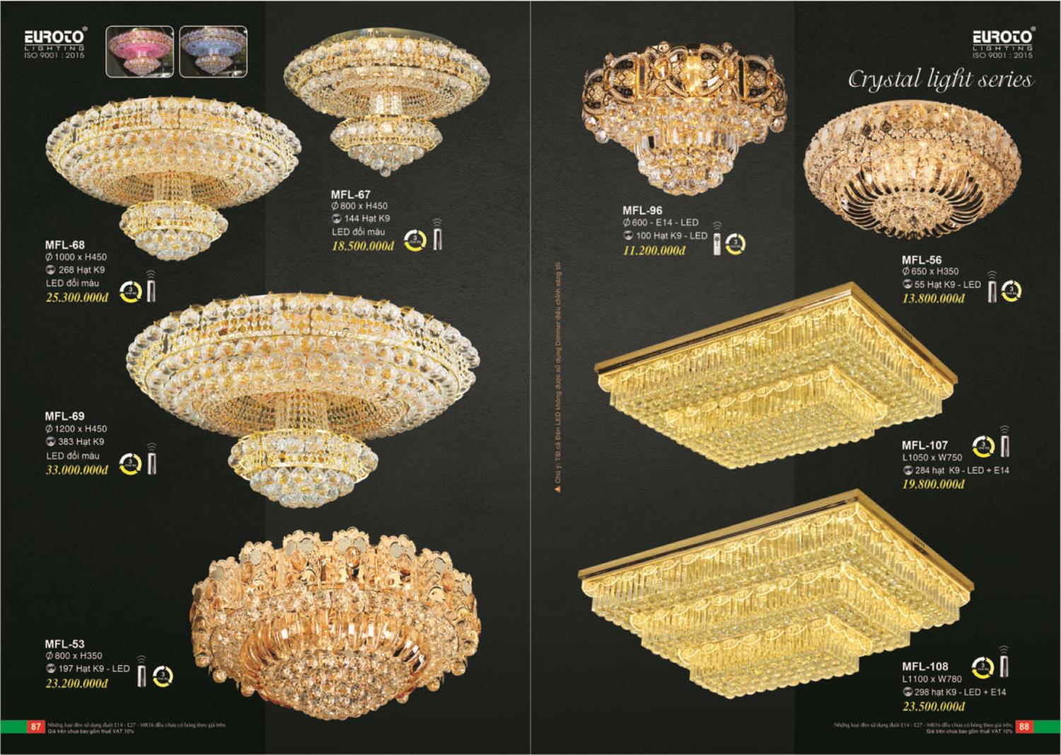 Catalogue Đèn Trang Trí EUROTO 2024 - Trang 45)