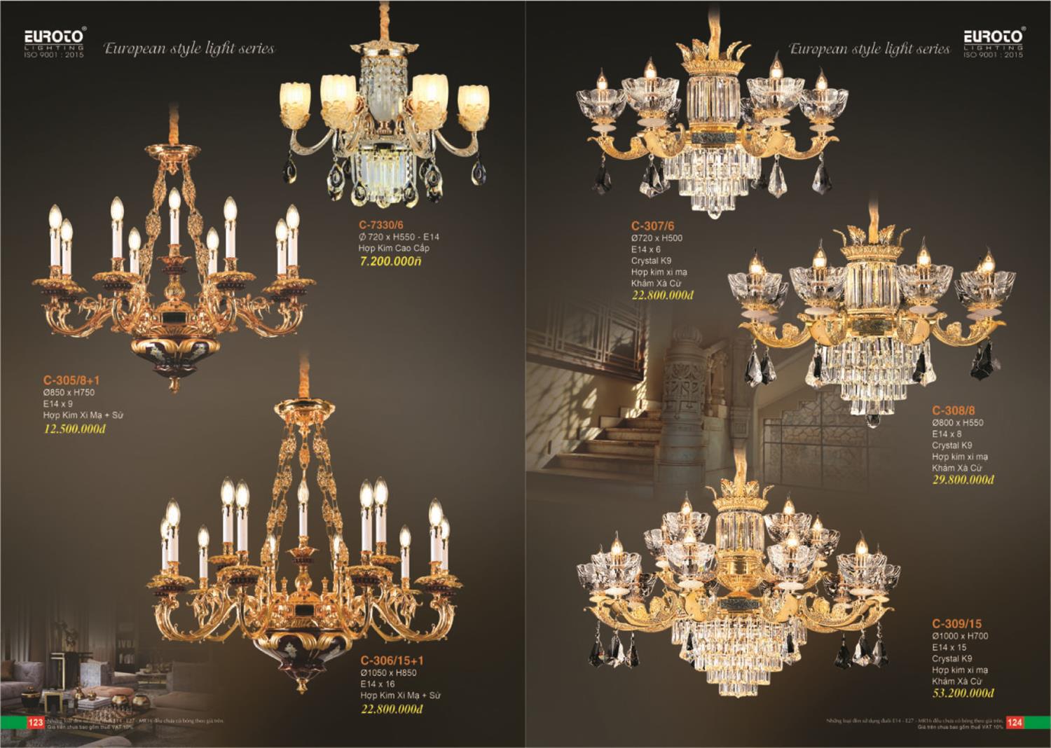 Catalogue Đèn Trang Trí EUROTO 2024 - Trang 63)