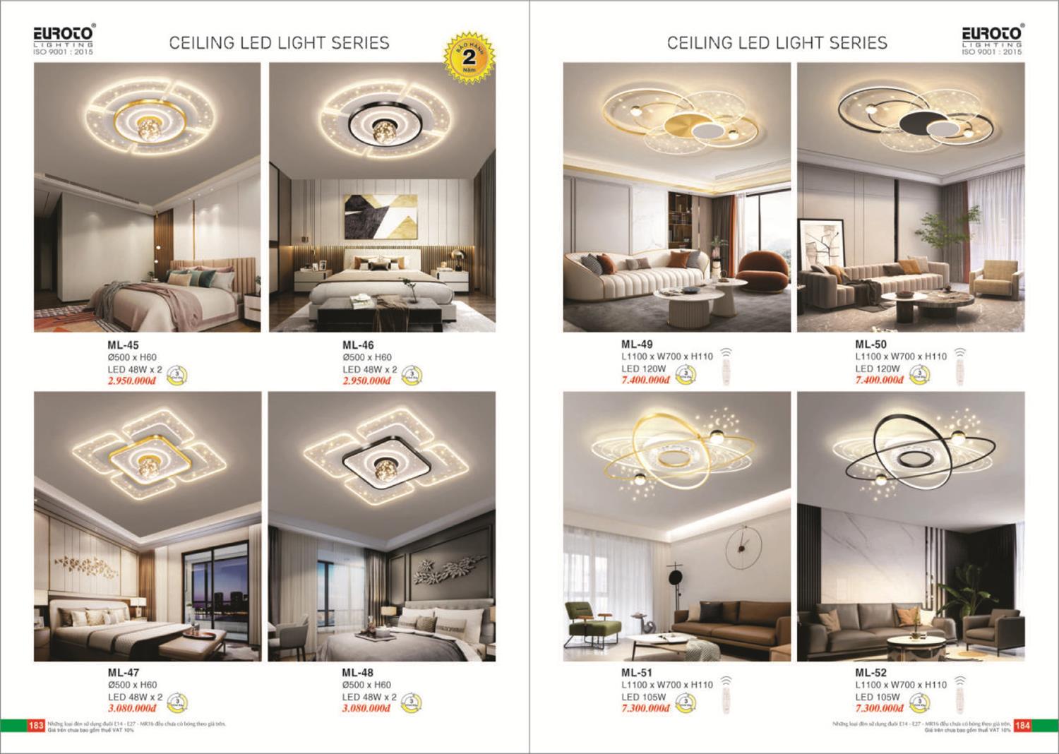 Catalogue Đèn Trang Trí EUROTO 2024 - Trang 93)