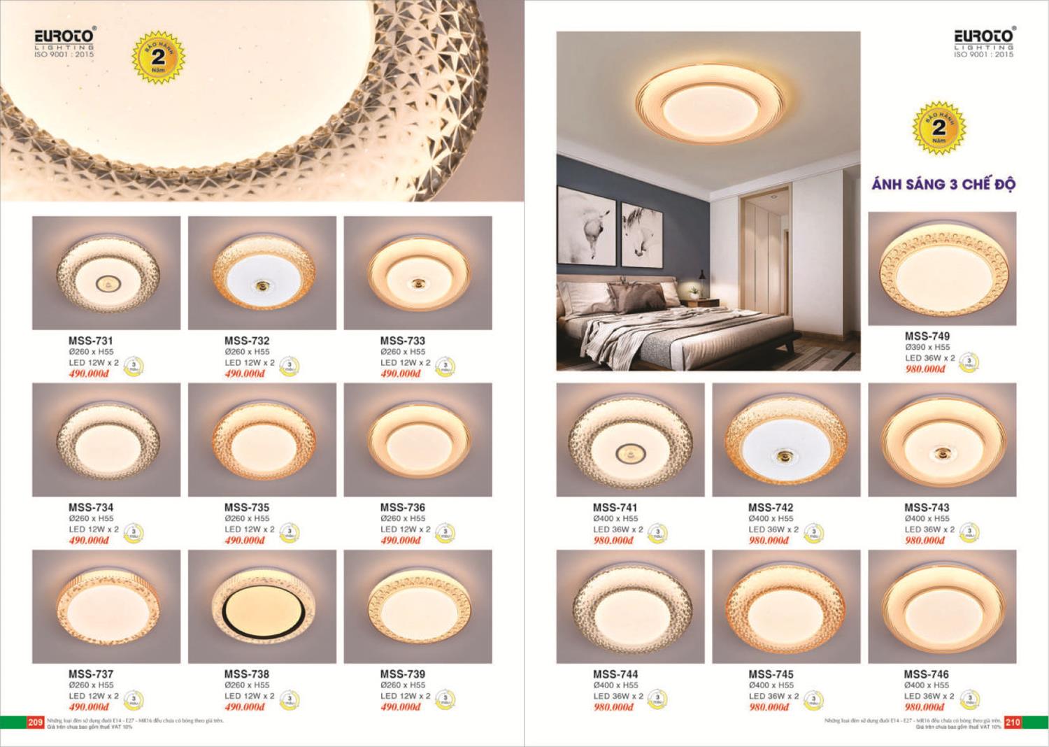 Catalogue Đèn Trang Trí EUROTO 2024 - Trang 106)
