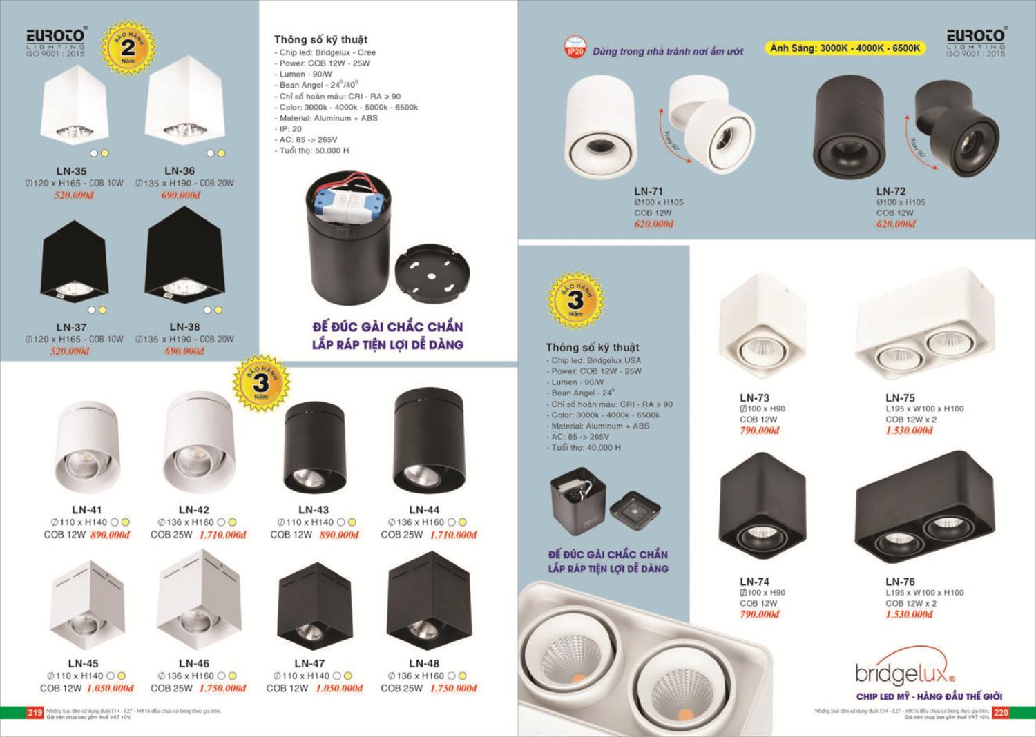Catalogue Đèn Trang Trí EUROTO 2024 - Trang 111)