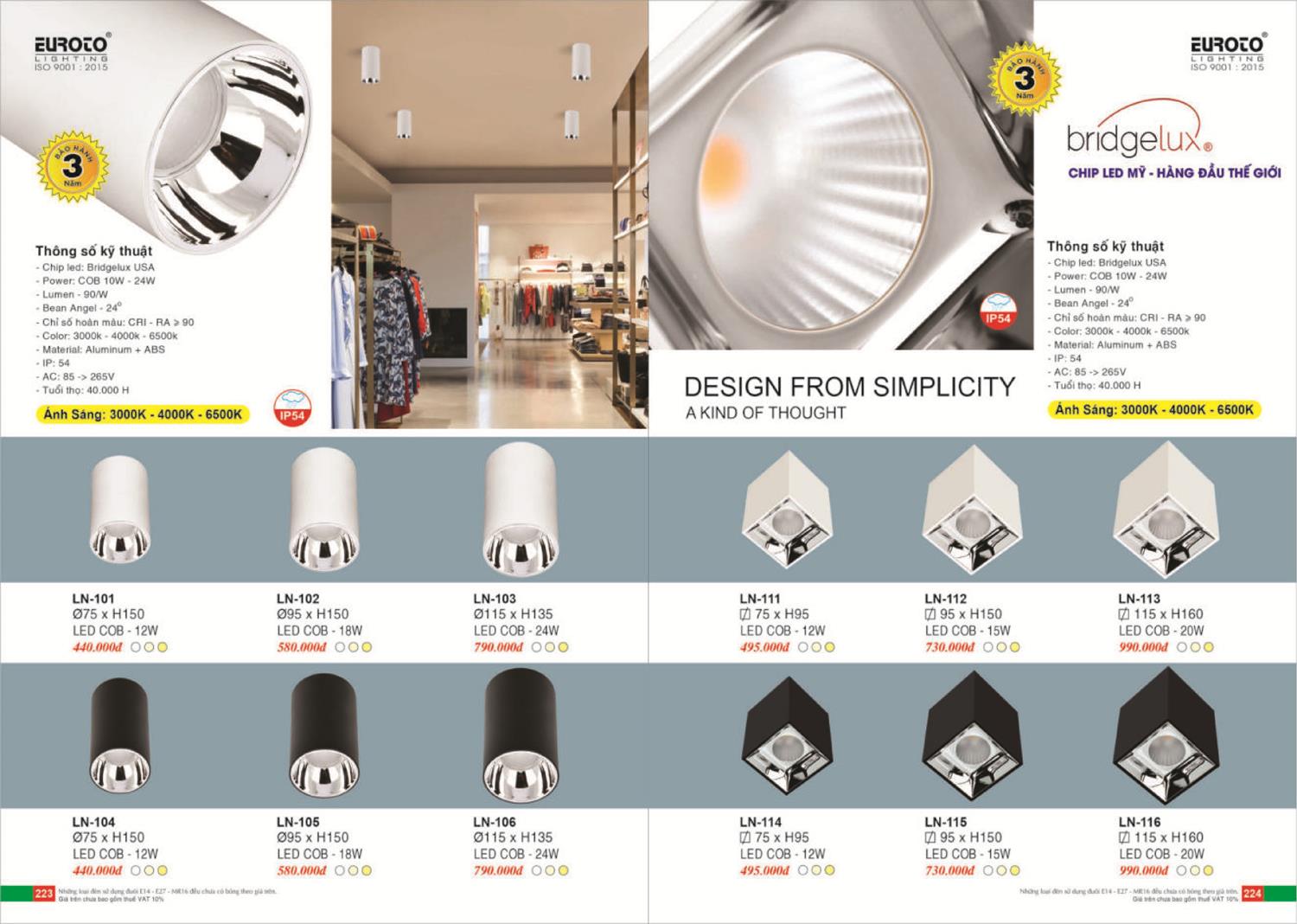 Catalogue Đèn Trang Trí EUROTO 2024 - Trang 113)