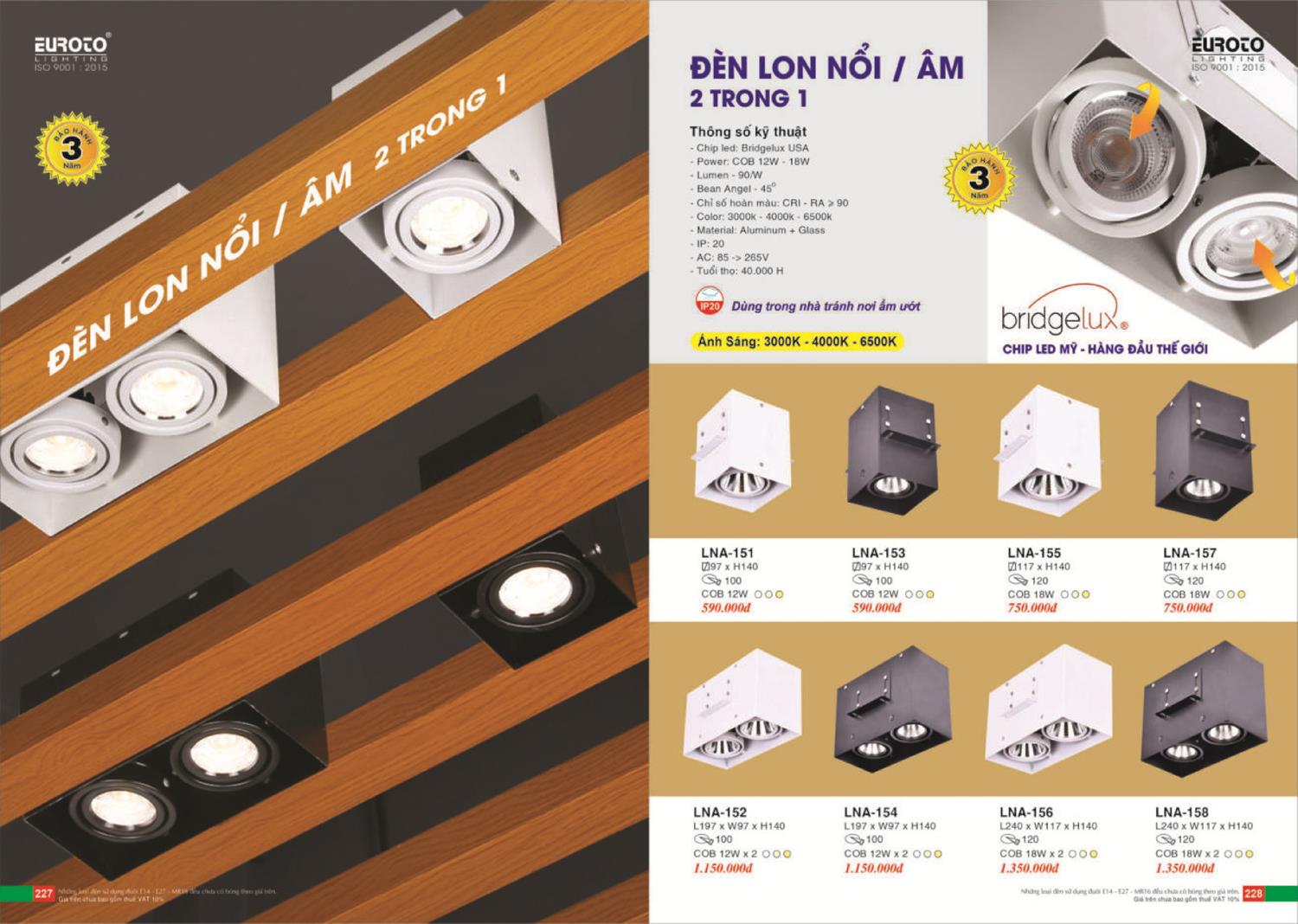 Catalogue Đèn Trang Trí EUROTO 2024 - Trang 115)