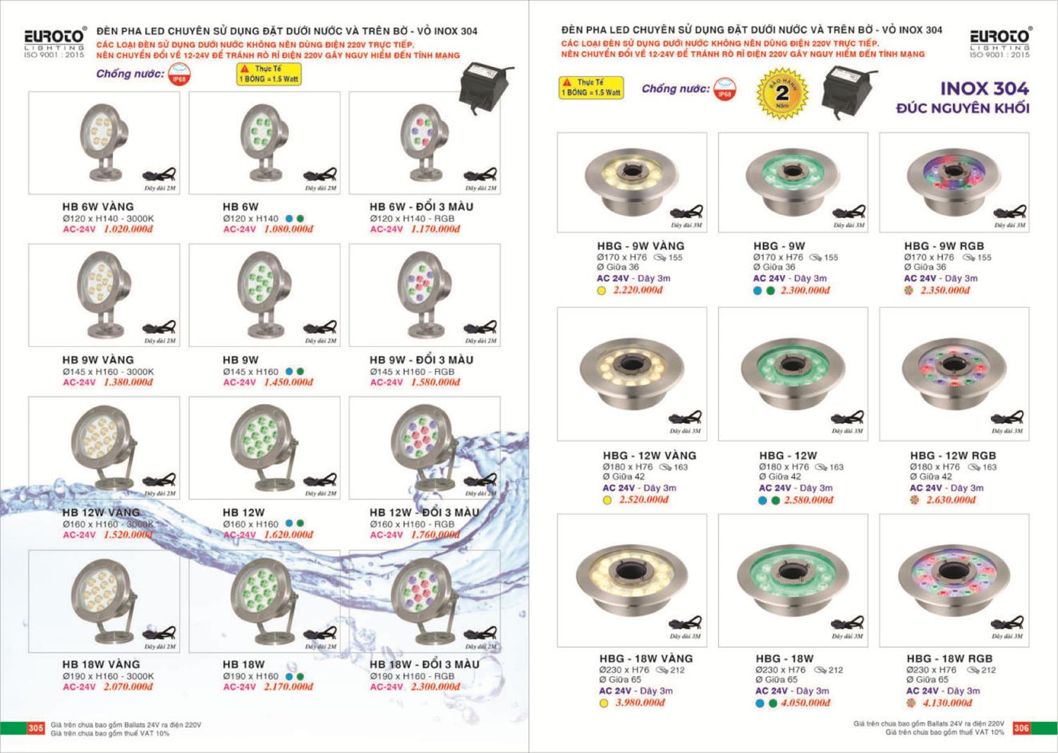 Catalogue Đèn Trang Trí EUROTO 2024 - Trang 154)